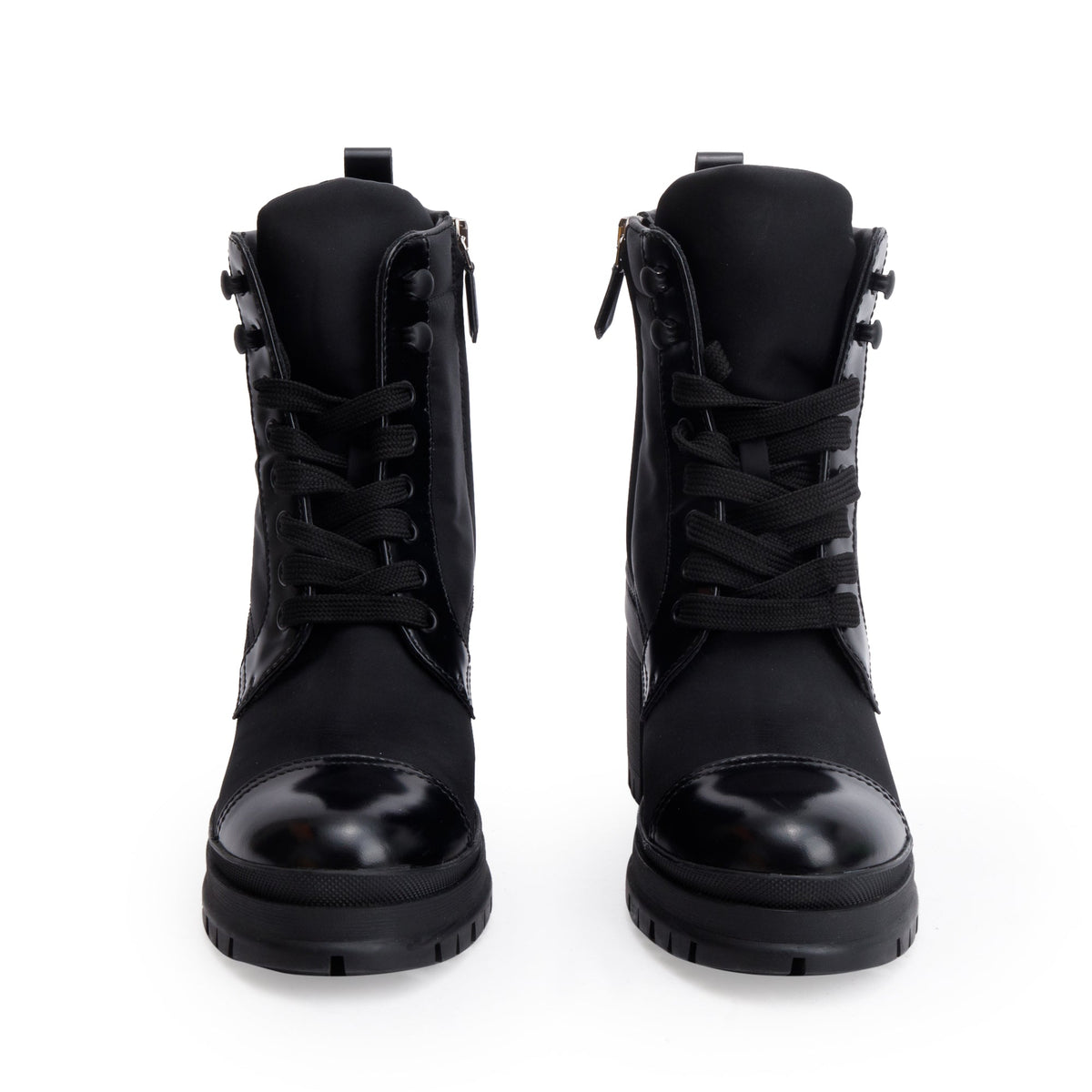 靴 PRADA Leather Boots 37 1/2 Prada Black Re-Nylon and Leather Boots, Size 37.5 w/ Box – OLIVER'S