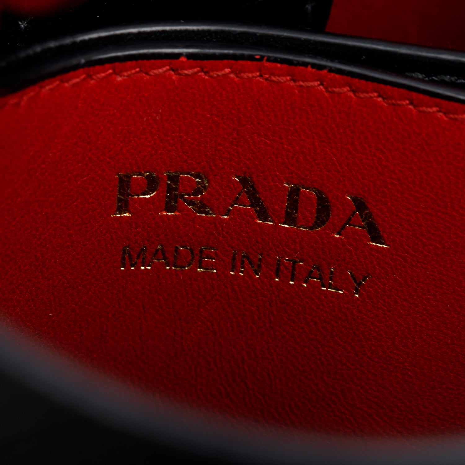 Prada Black Saffiano Cuir Small Panier Bag w/ Strap & Box