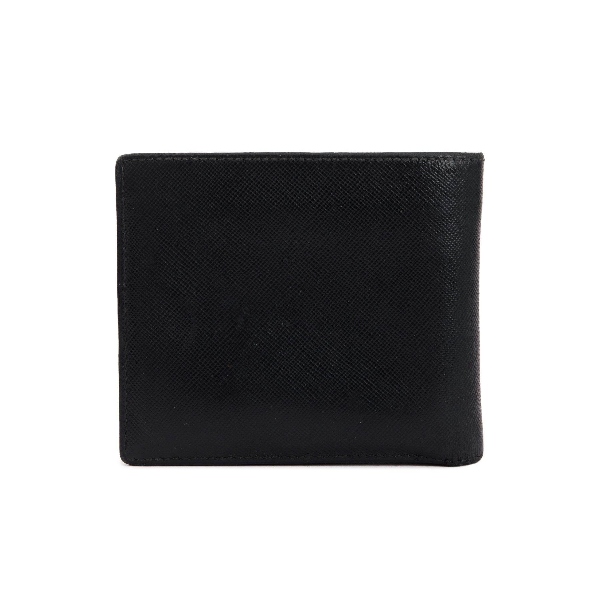 Prada Black Saffiano Leather Bi-Fold Wallet