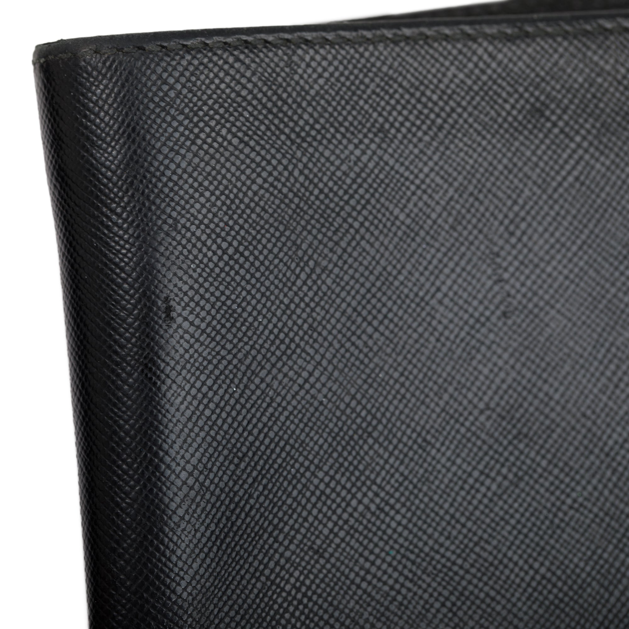Prada Black Saffiano Leather Bi-Fold Wallet