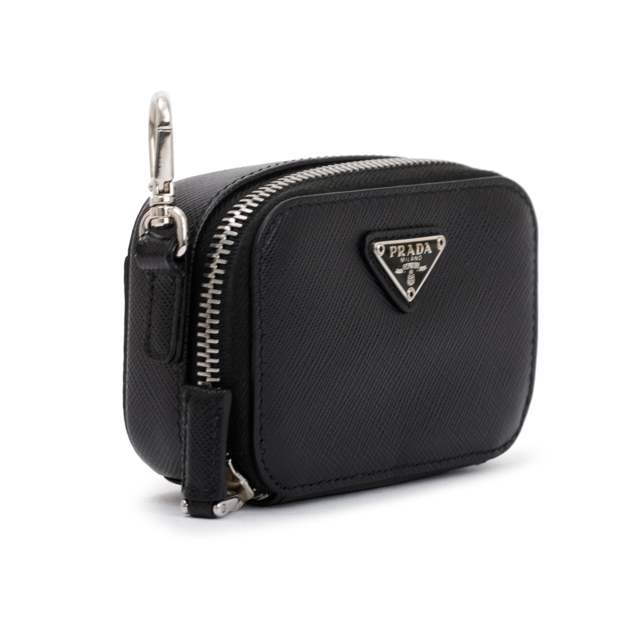Prada Black Saffiano Leather Mini Pouch