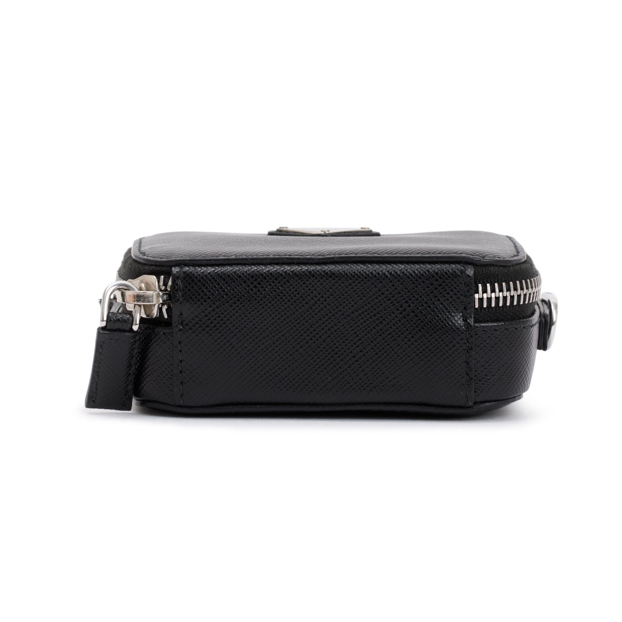 Prada Black Saffiano Leather Mini Pouch