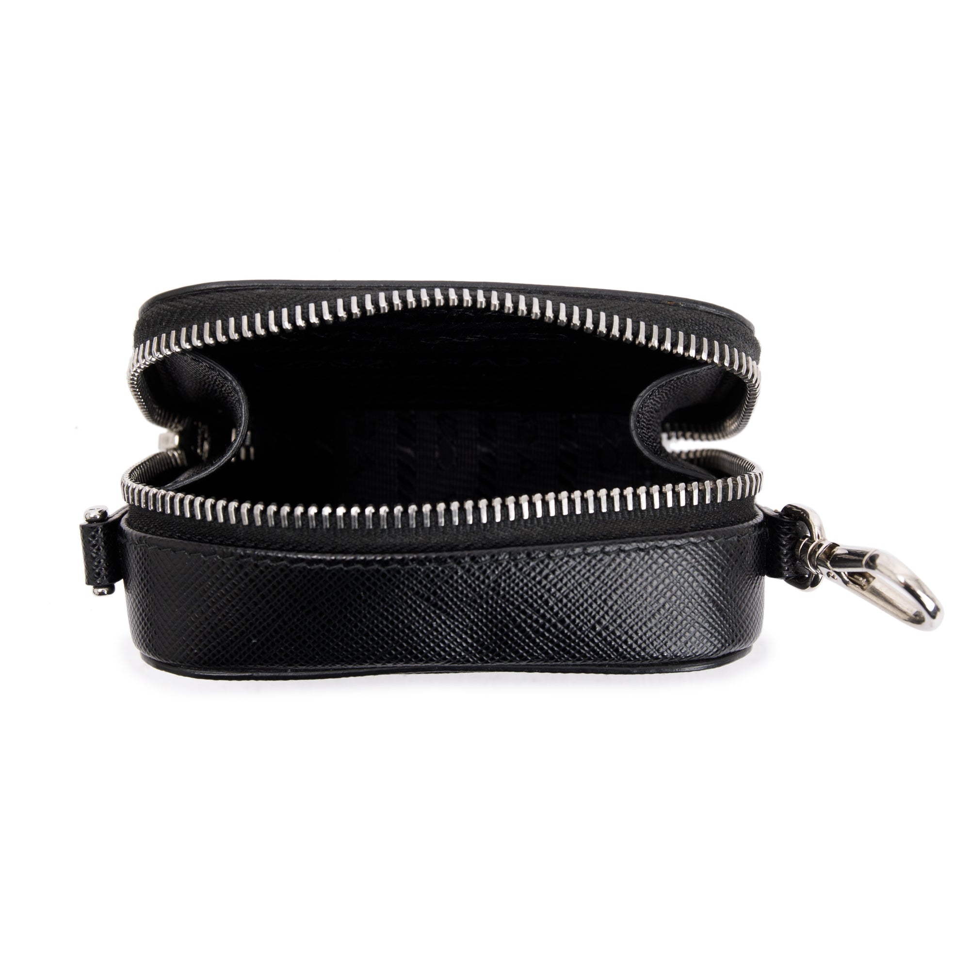 Prada Black Saffiano Leather Mini Pouch