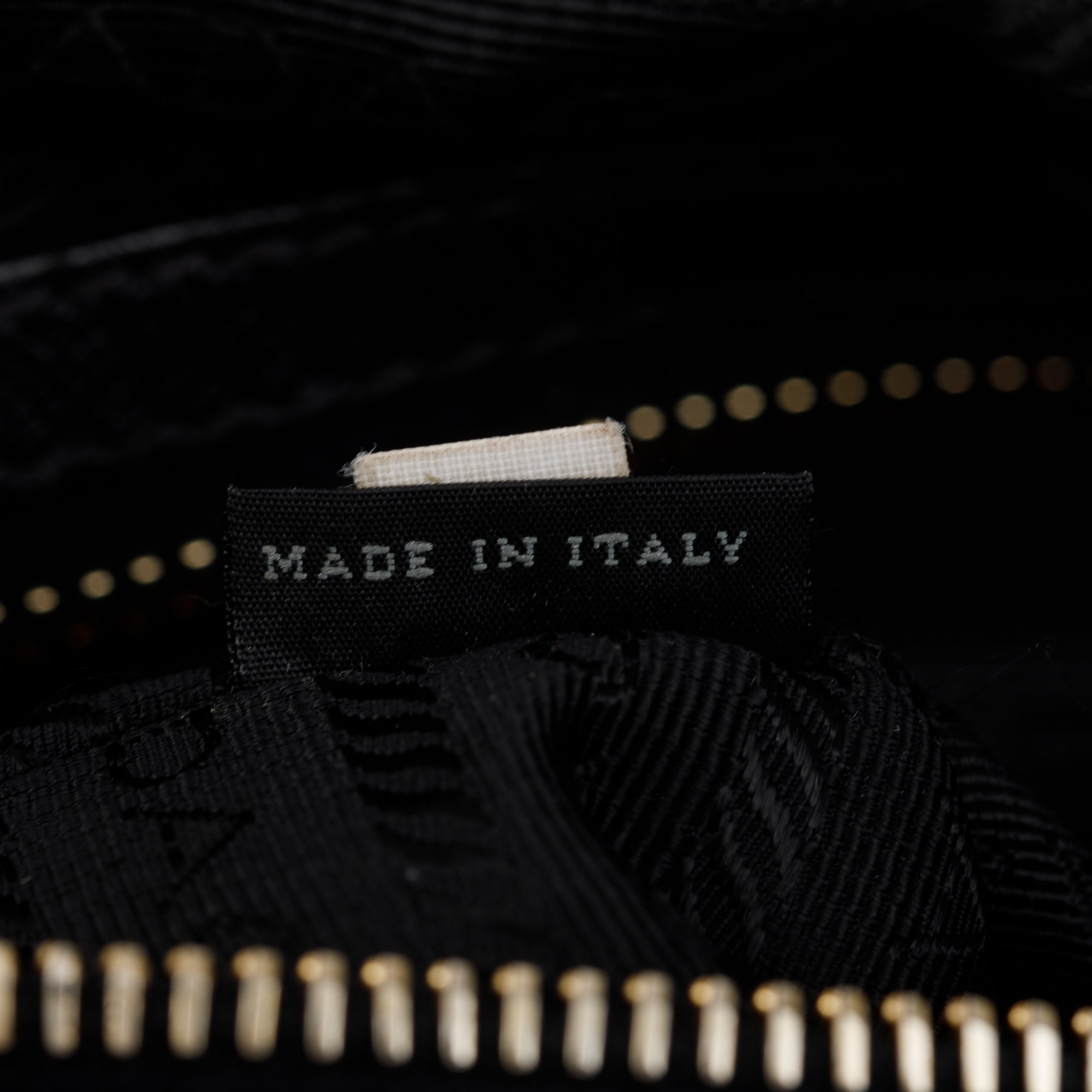 Prada Black Saffiano Leather & Tessuto Vernice Bauletto Frame Bag