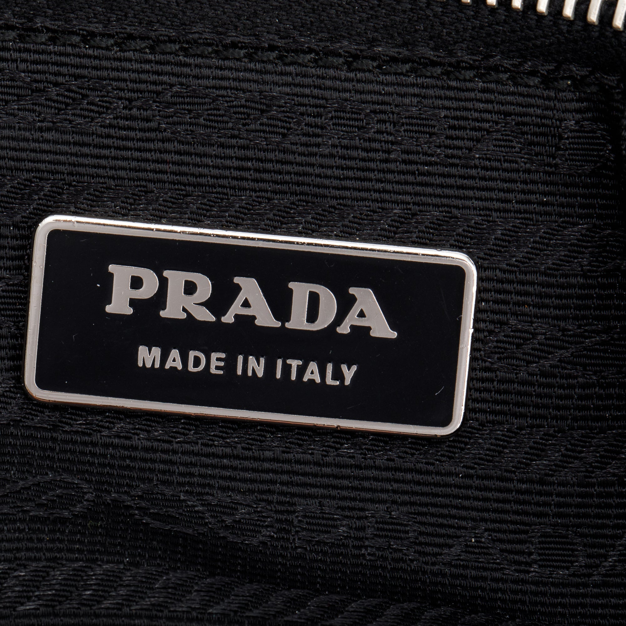 Prada Black Saffiano Leather-Trimmed Tessuto Nylon Hobo Bag