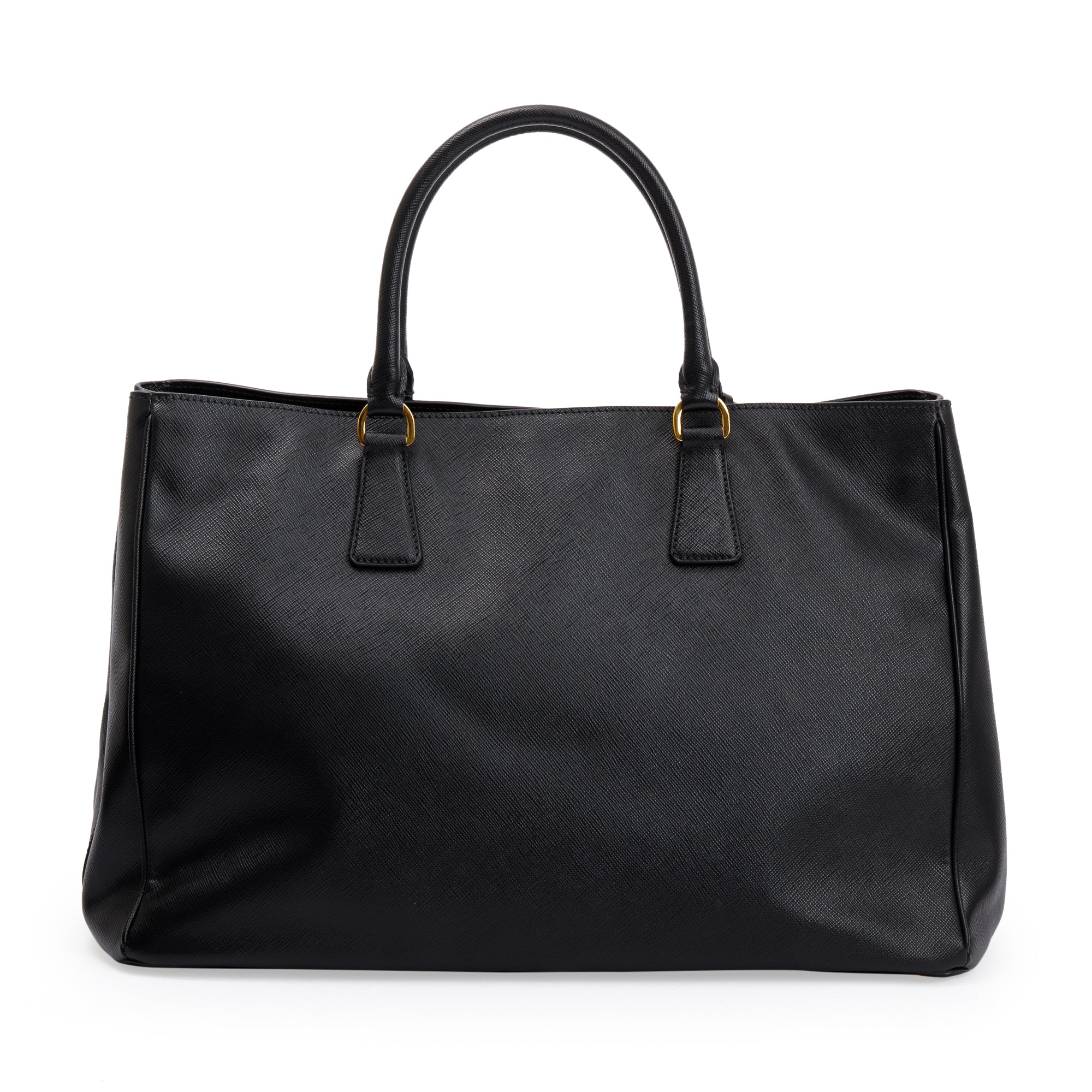 Prada Black Saffiano Lux Large Gardener's Tote w/ Authenticity Card & Receipt
