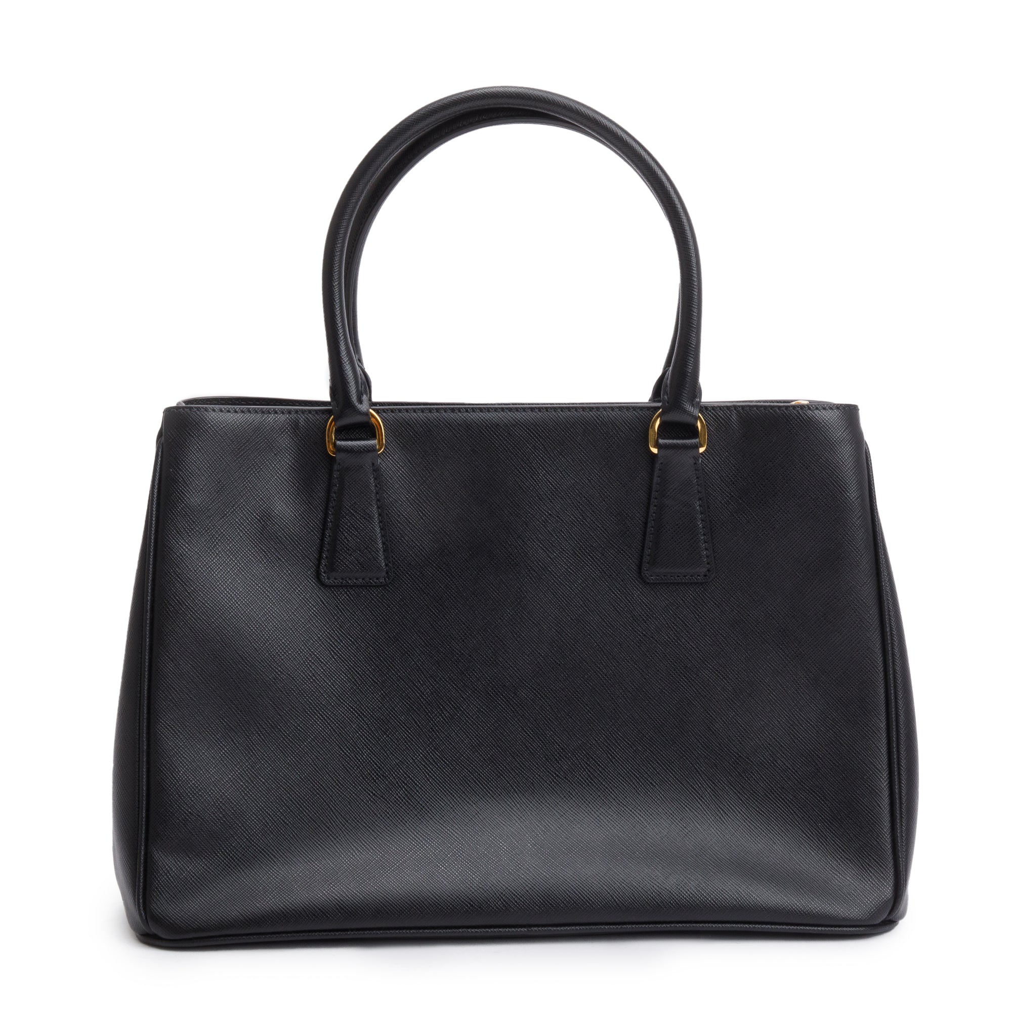 Prada Black Saffiano Lux Medium Galleria Tote w/ Strap