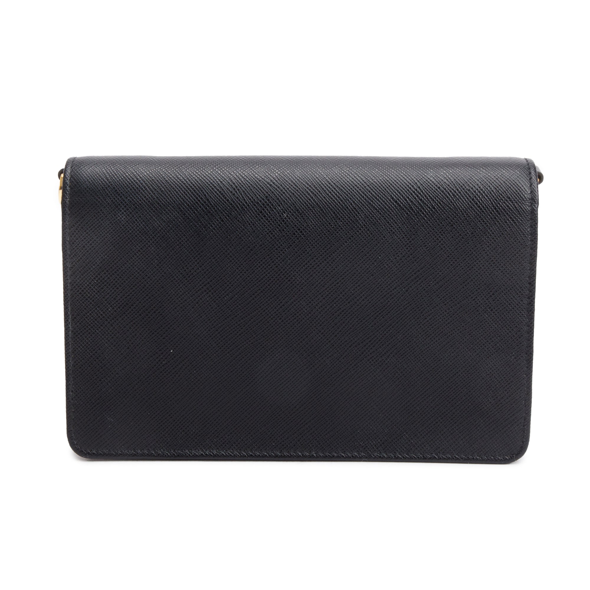 Prada Black Saffiano Lux Mini Shoulder Bag