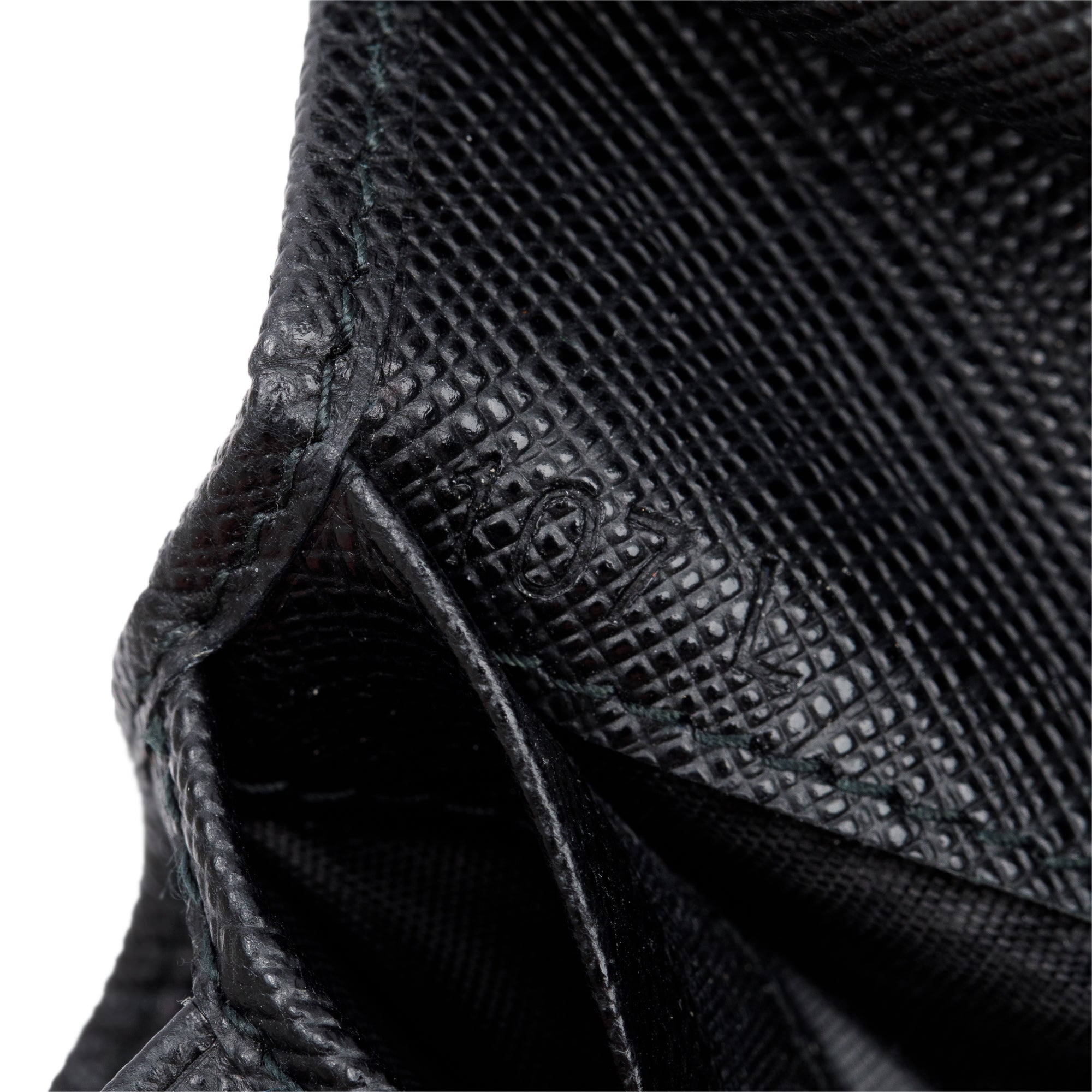 Prada Black Saffiano Metal Compact Wallet