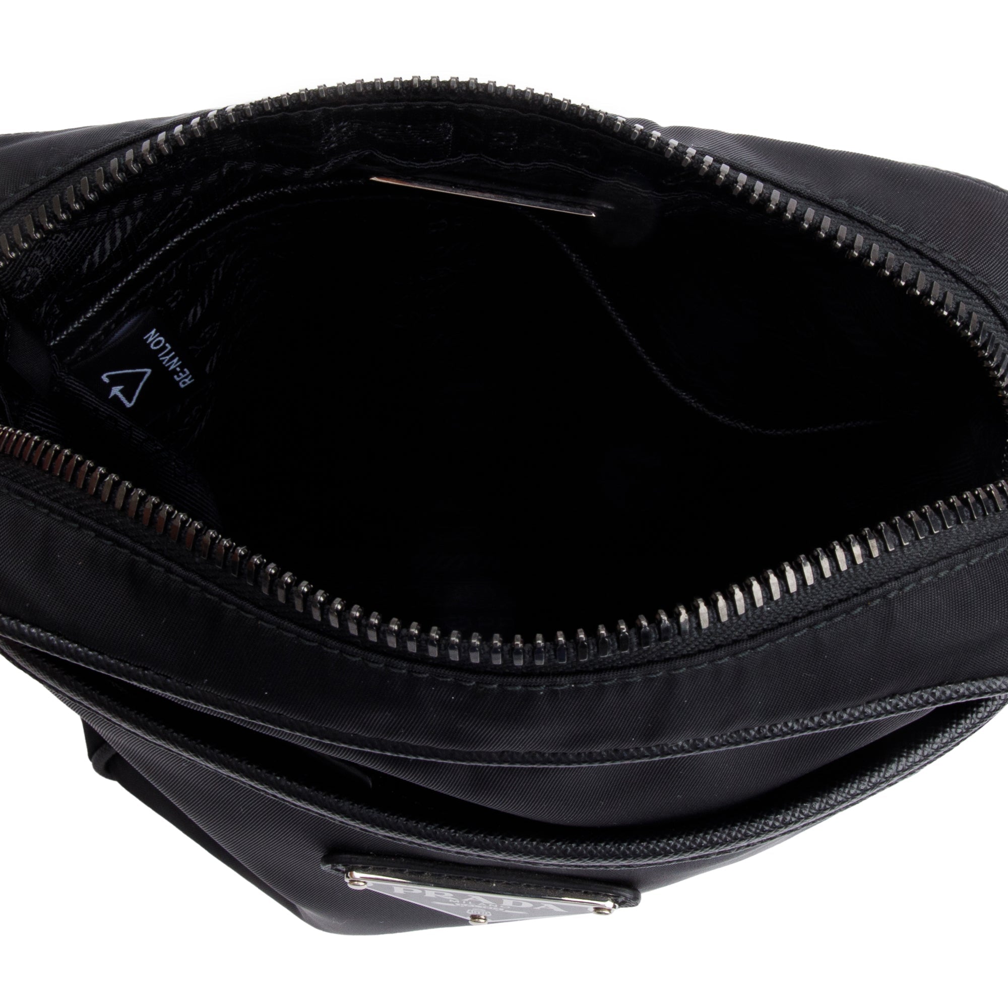 Prada Black Saffiano Re-Nylon Crossbody Bag w/ Authenticity Card