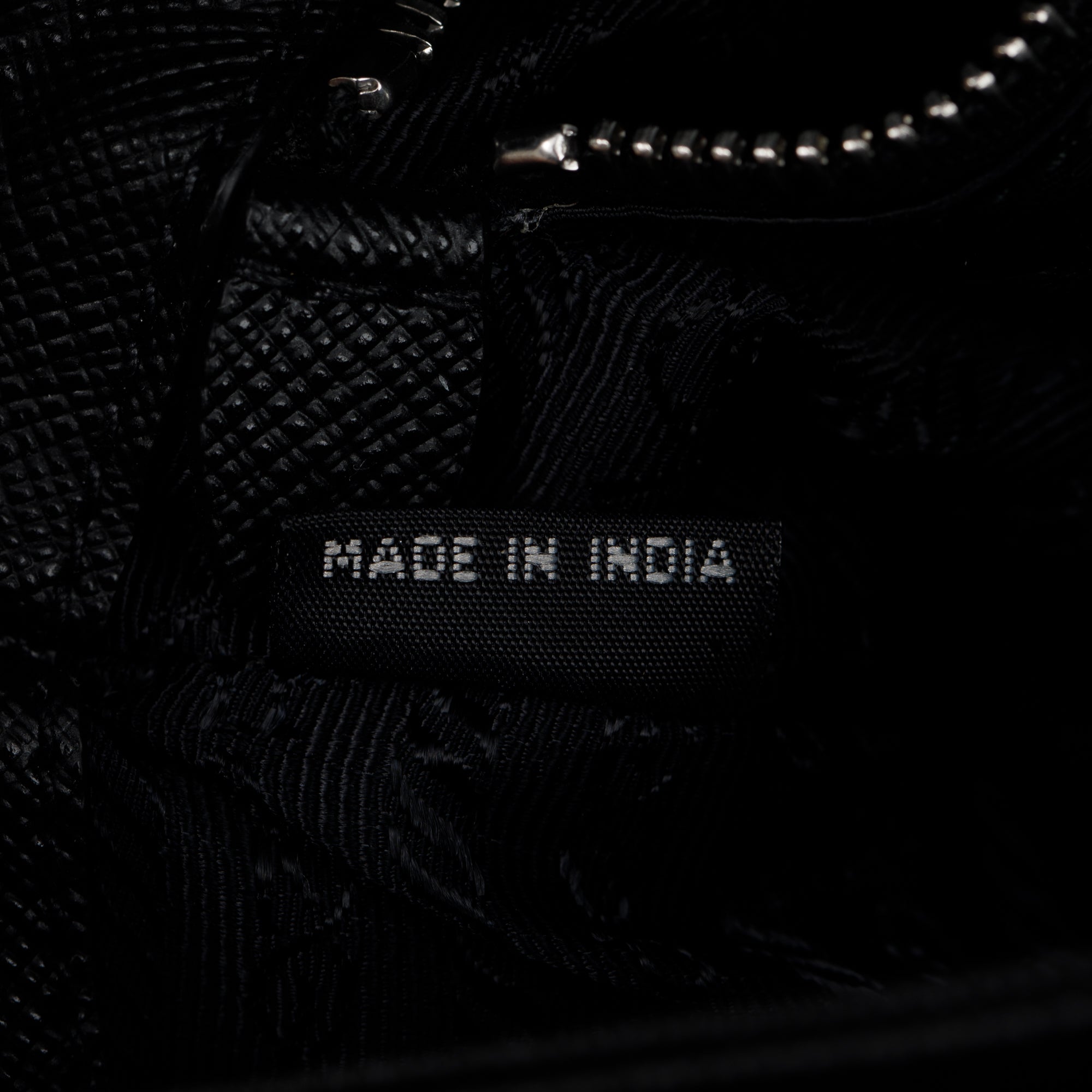 Prada Black Saffiano Tessuto Nylon Flap Chain Shoulder Bag