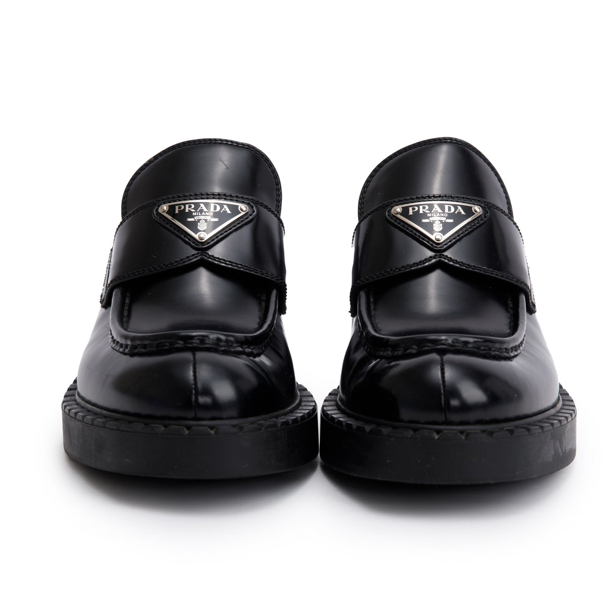 PRADA 21SS ベルクロ レザーシューズ 8.5 ブラック Prada-Black-Spazzolato-Leather