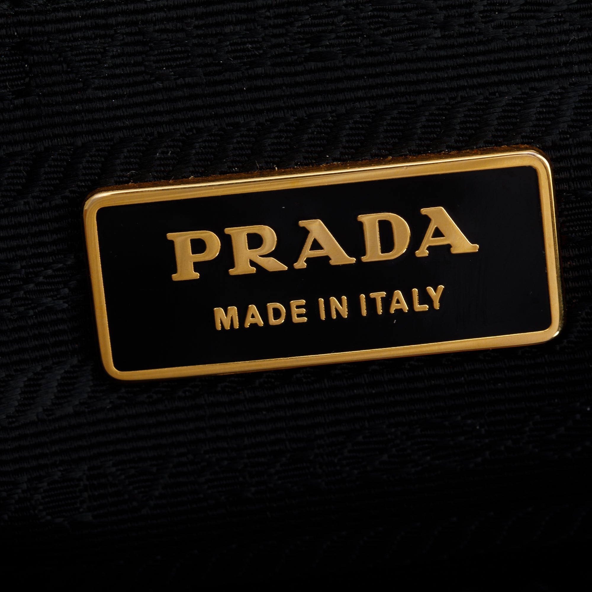 Prada Black Tessuto Impunture Hobo Bag