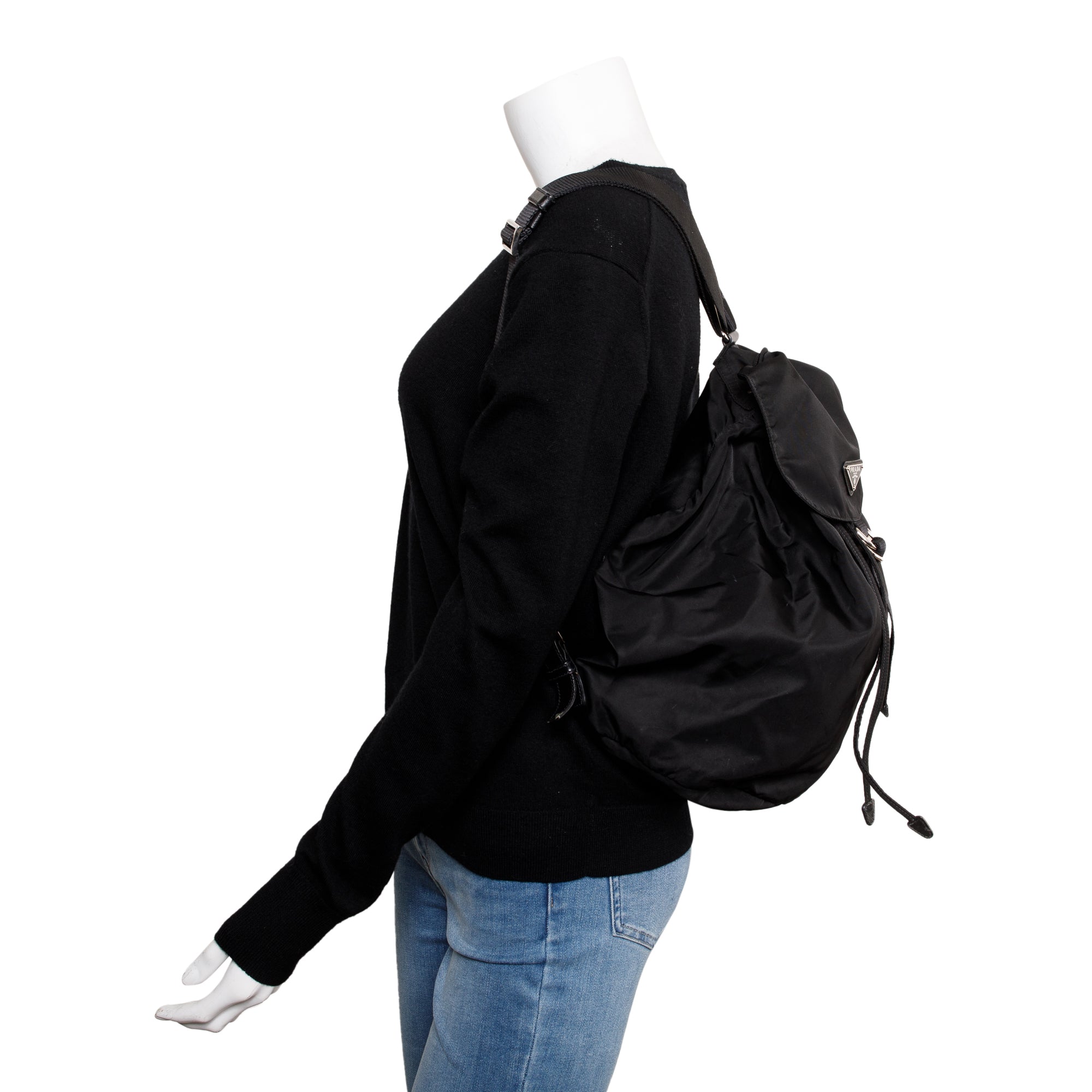 Prada Black Tessuto Nylon Backpack