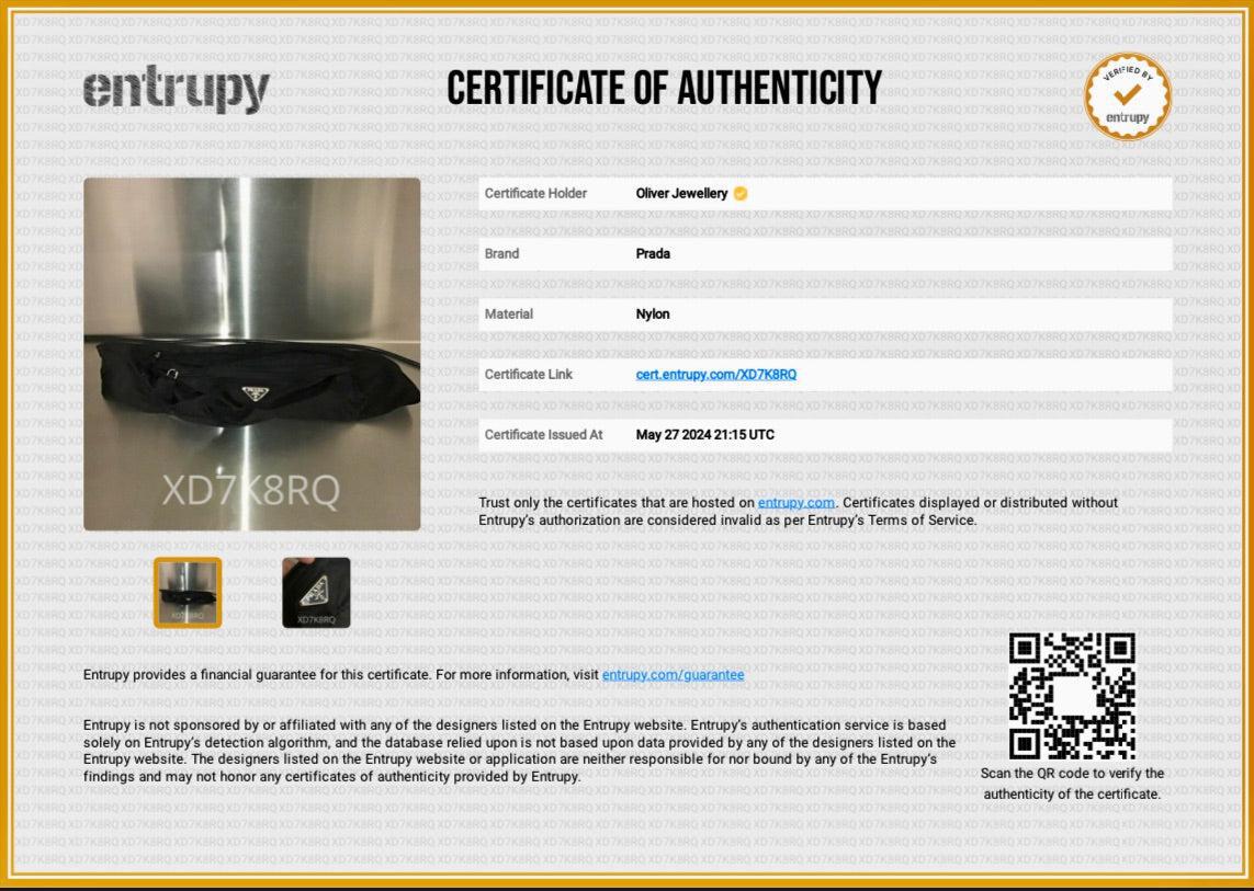 Prada Black Tessuto Nylon Belt Bag