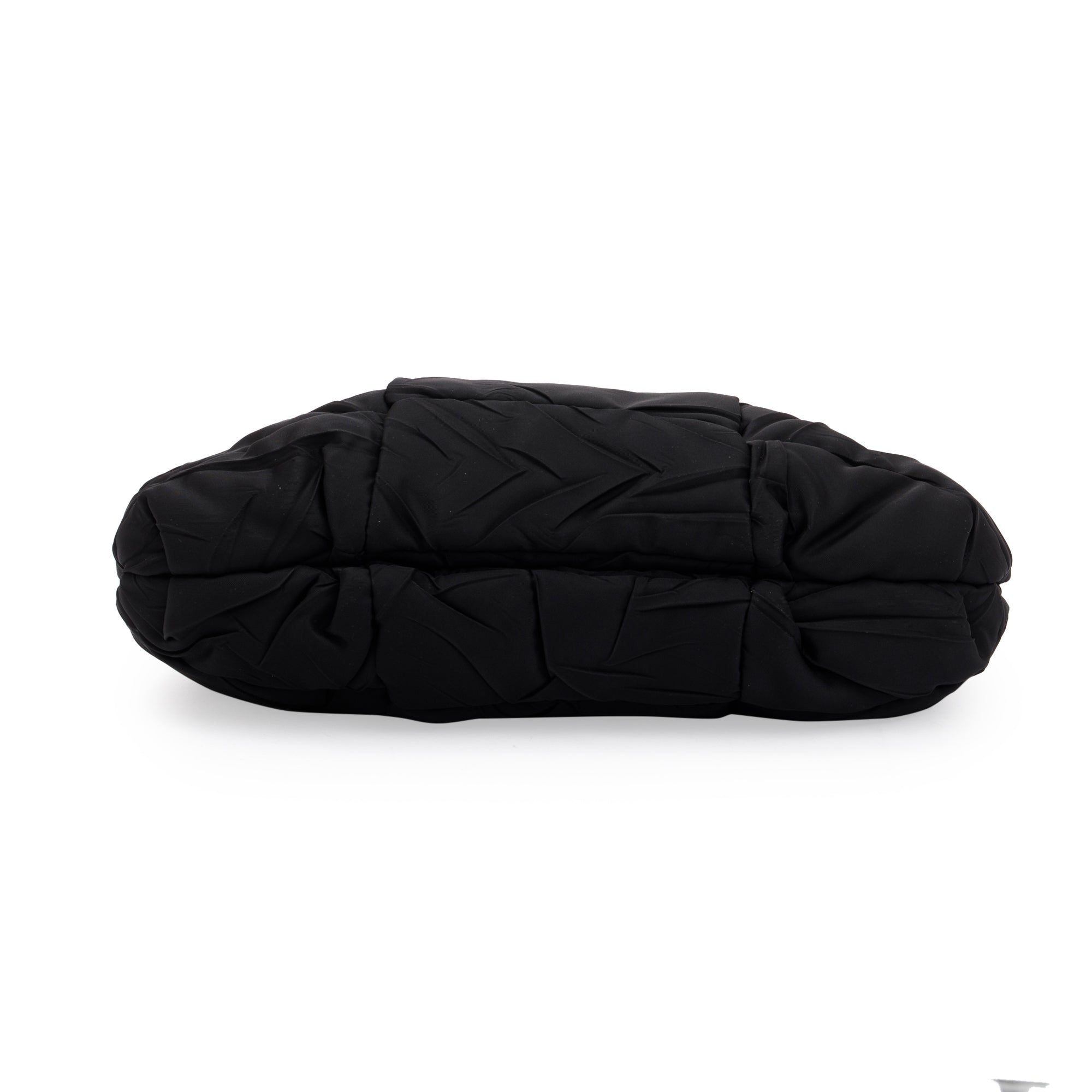 Prada Black Tessuto Nylon Gauffre Quilted Shoulder Bag