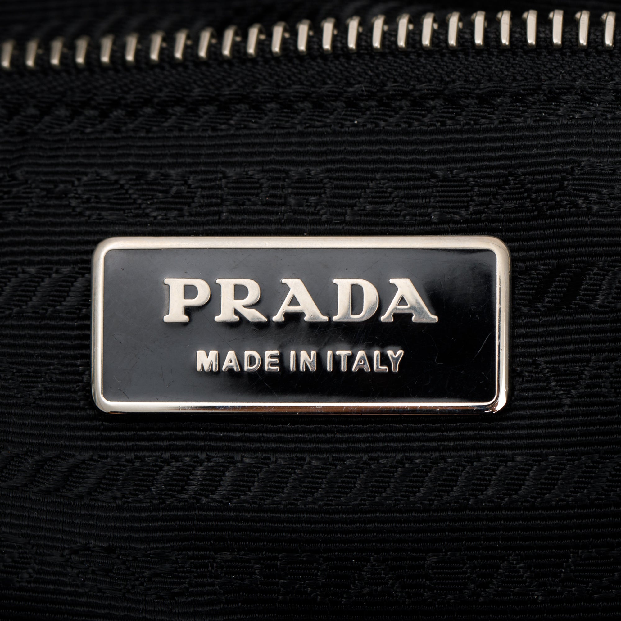 Prada Black Tessuto Nylon Gauffre Quilted Shoulder Bag