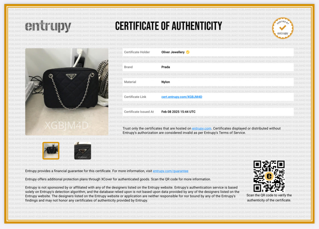 Prada Black Tessuto Nylon Impunture Camera Bag