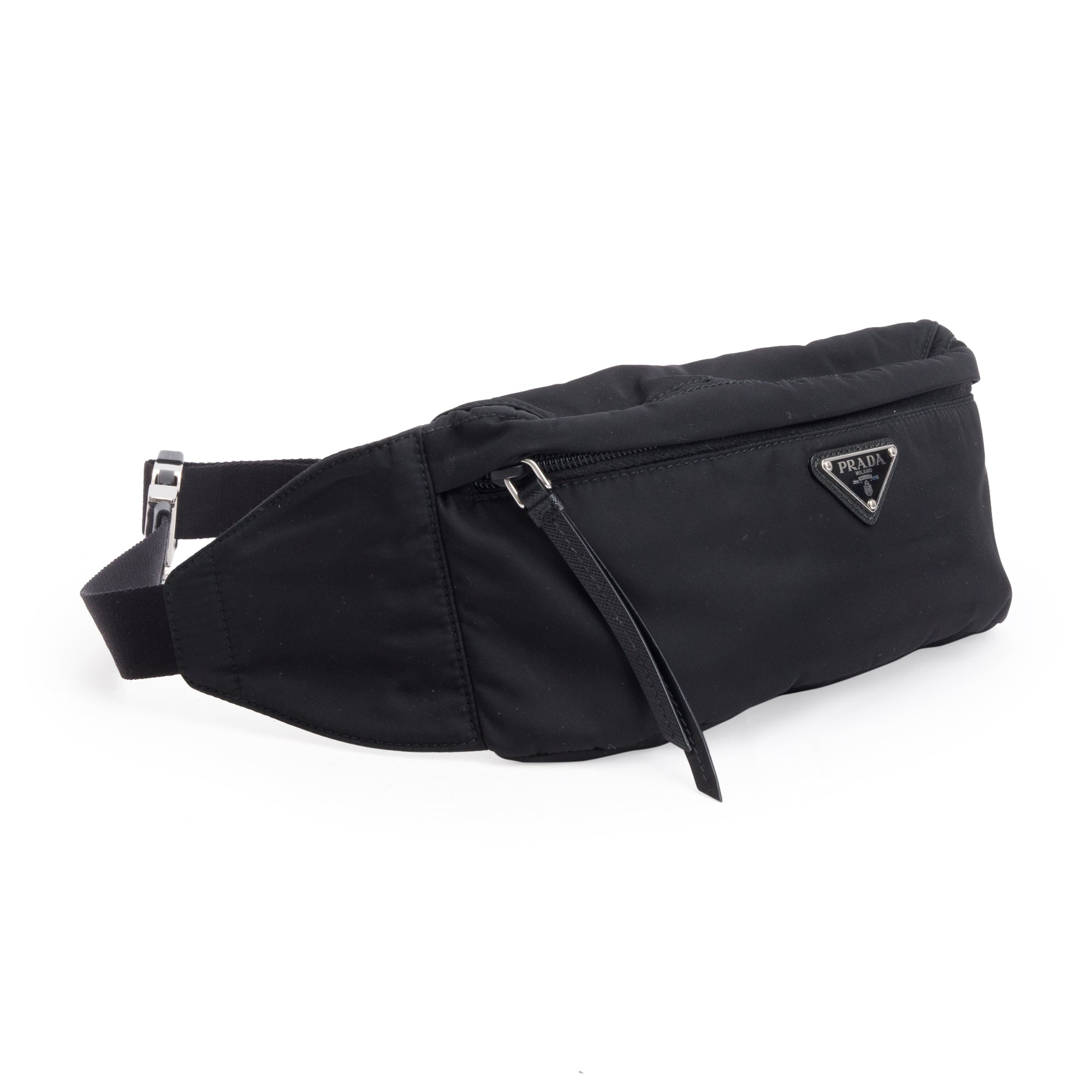 Prada Black Tessuto Nylon Montagne Belt Bag