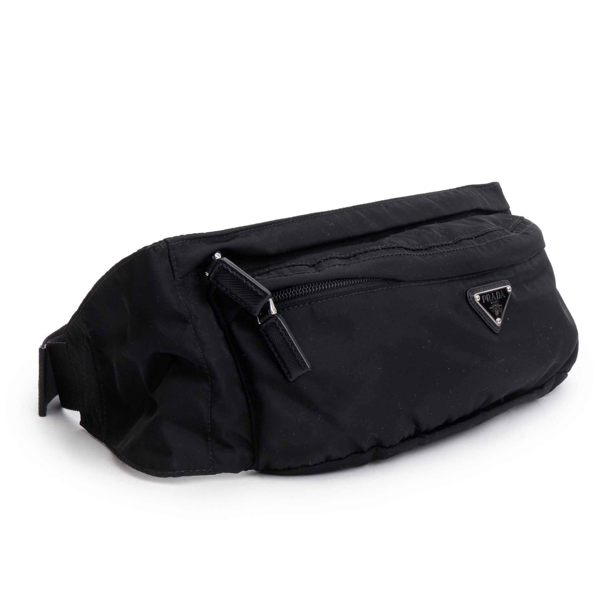 Prada Black Tessuto Nylon Montagne Belt Bag
