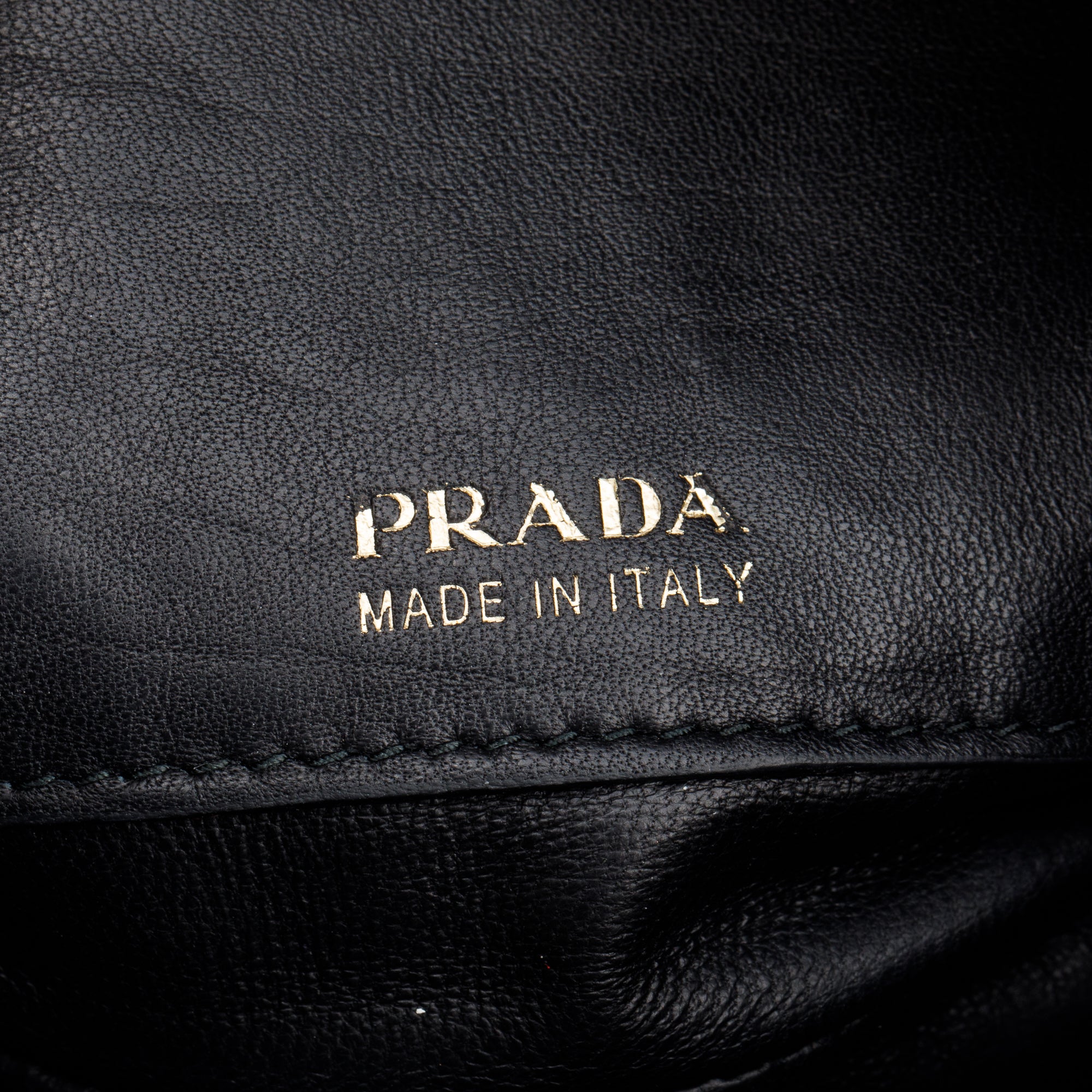 Prada Black Velluto Chain Clutch w/ Strap & Authenticity Card