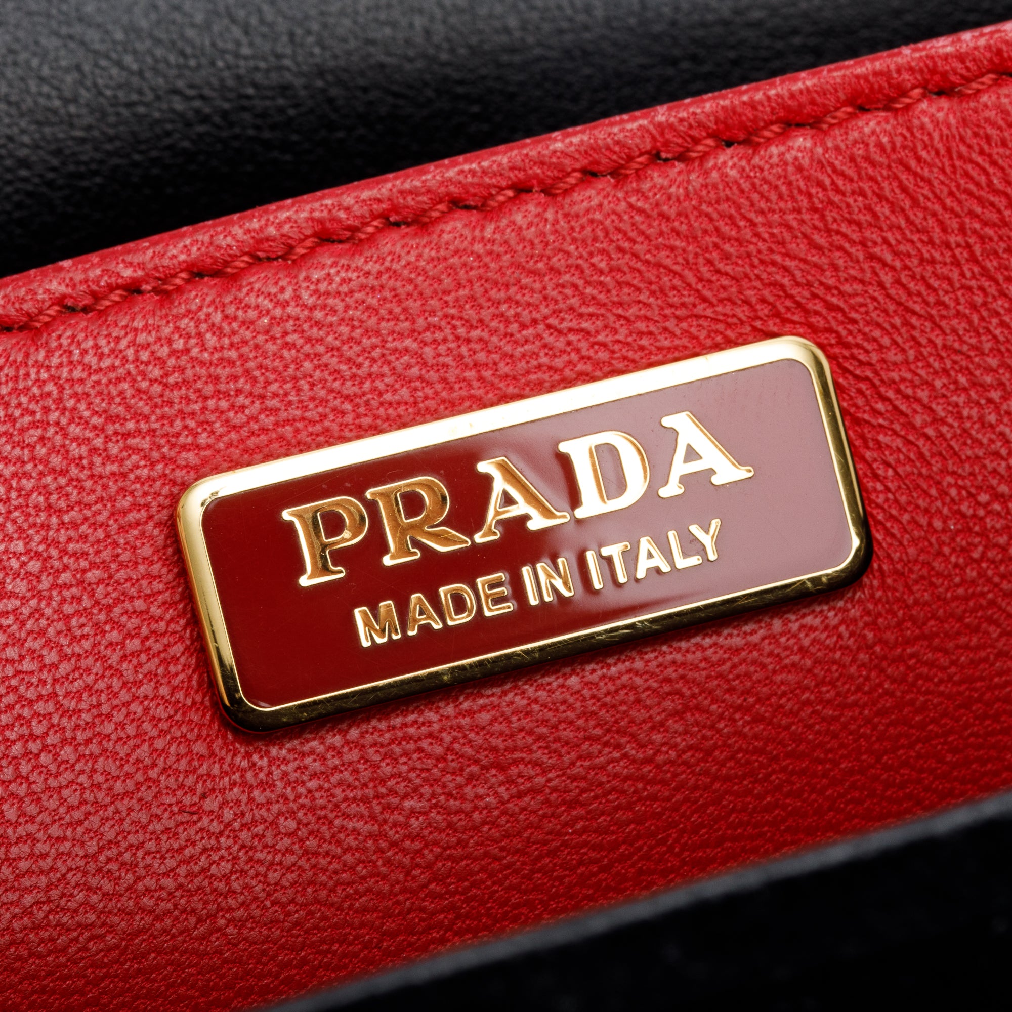 Prada Black Velluto City Calf Leather Cahier Bag