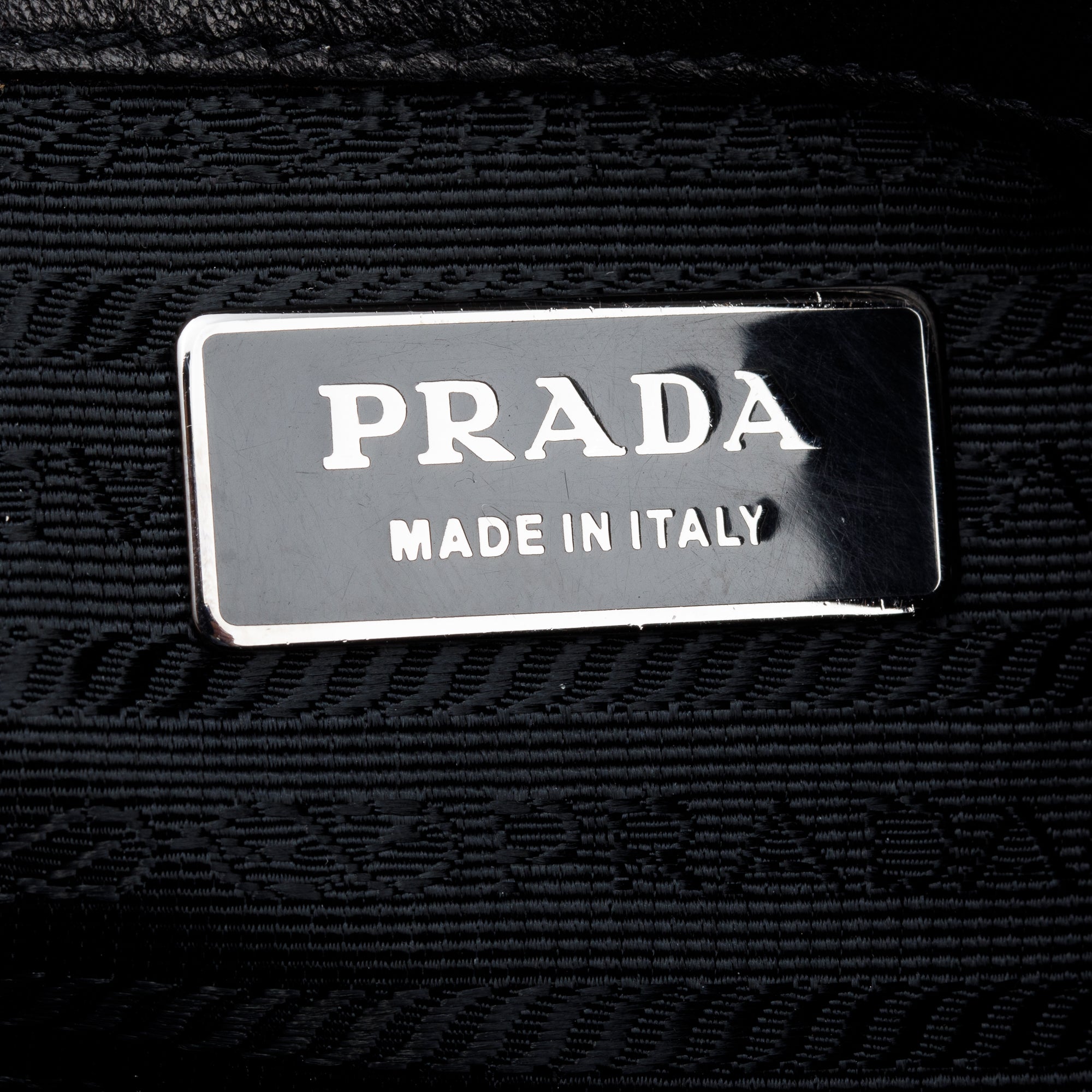 Prada Black Vernice Gaufre Shopping Tote w/ Strap & Authenticity Card