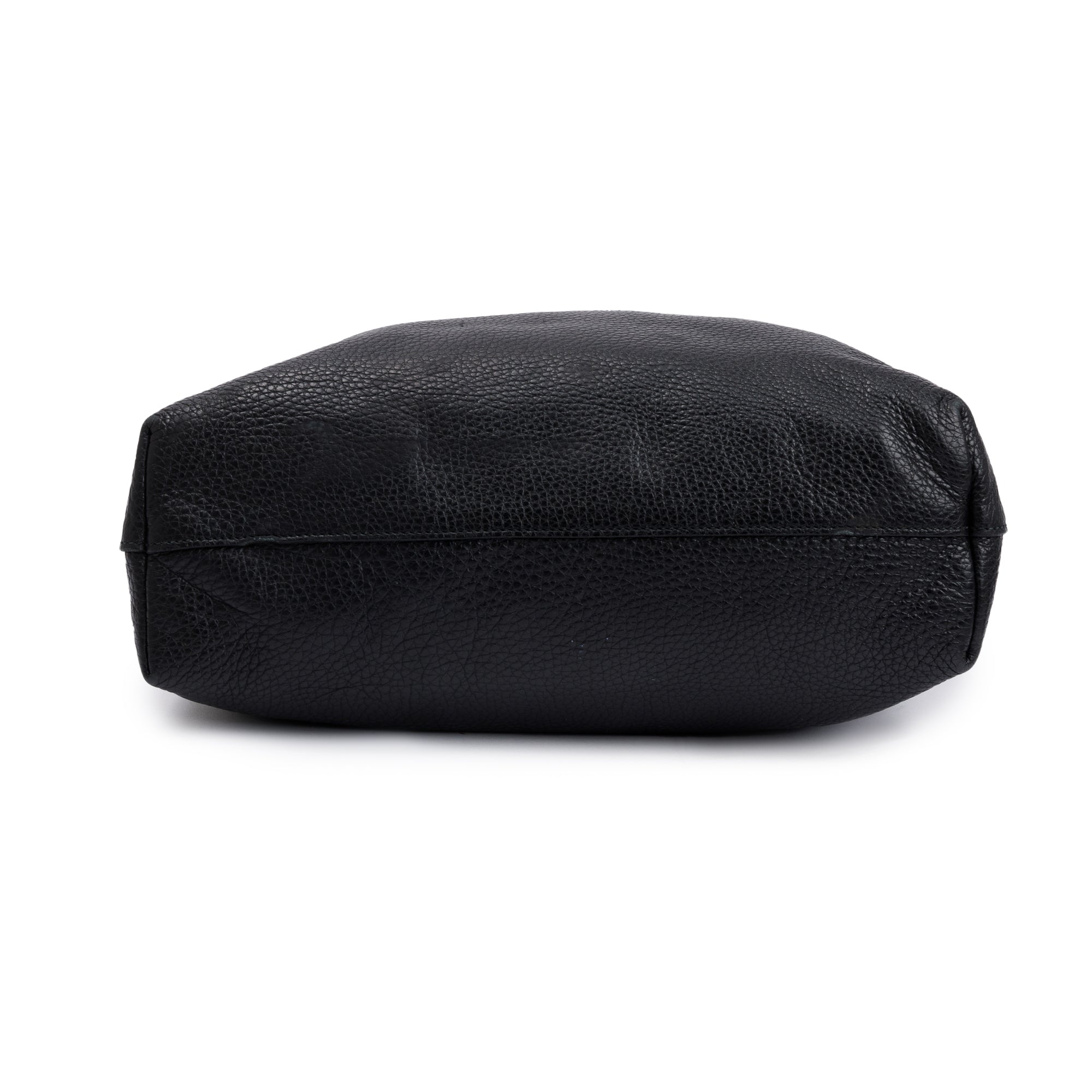 Prada Black Vitello Daino Leather Large Shopping Tote w/ Strap