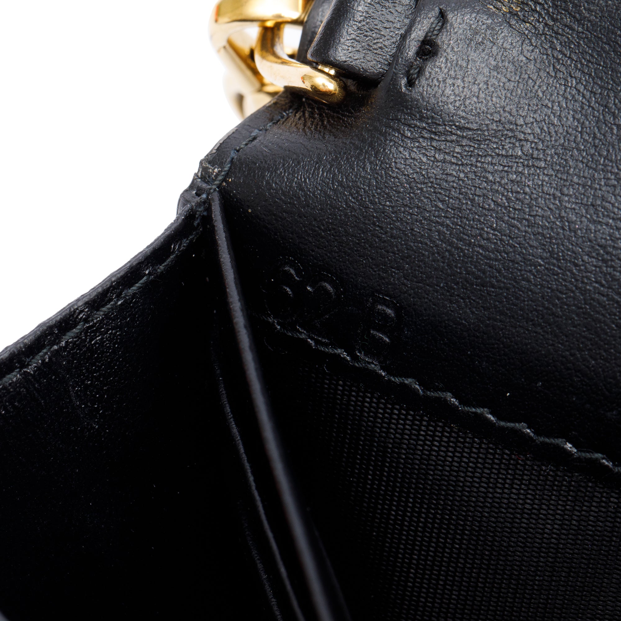 Prada Black Vitello Move Wallet on Chain w/ Authenticity Card & Receipt