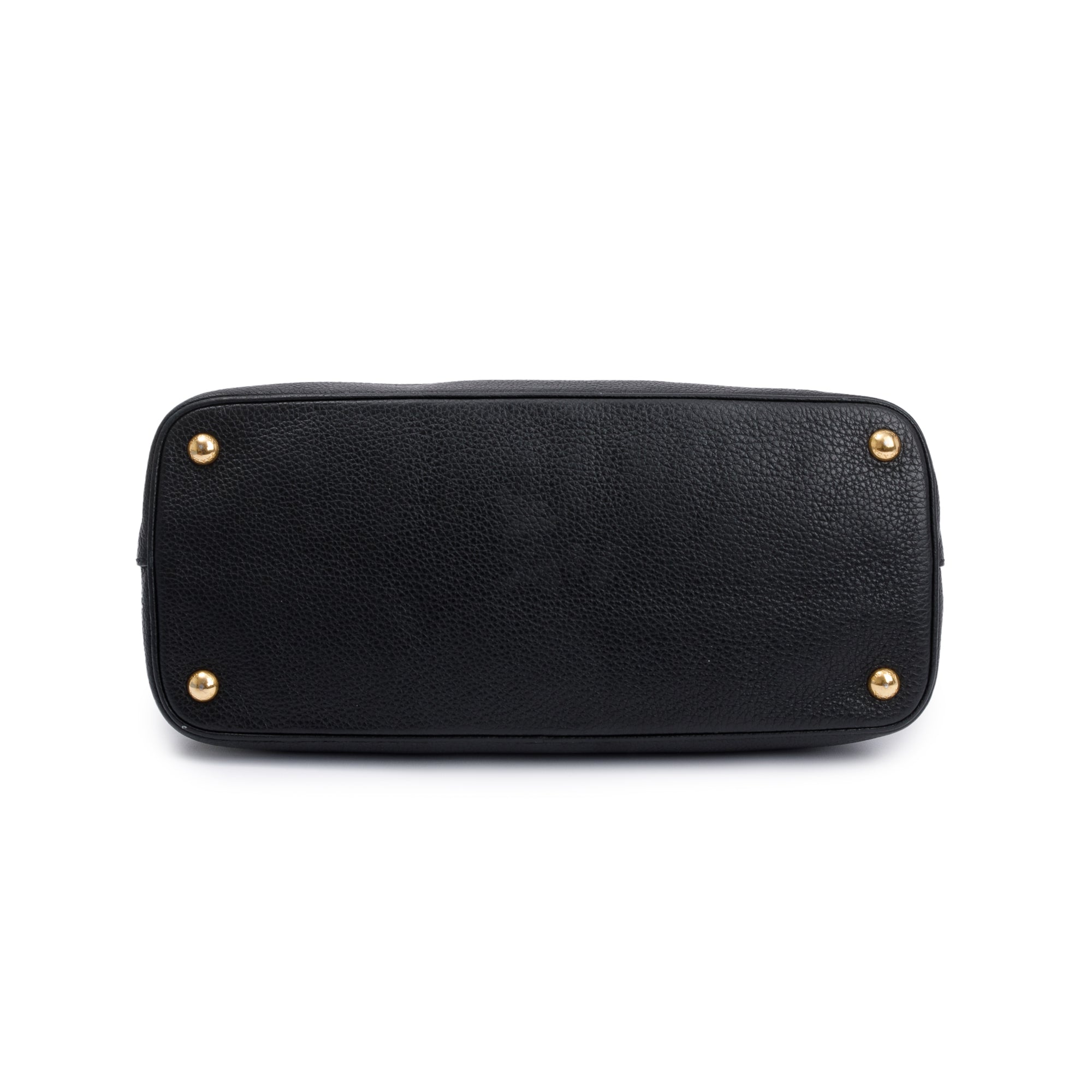 Prada Black Vitello Phenix Convertible Tote w/ Strap, Box & Authenticity Card