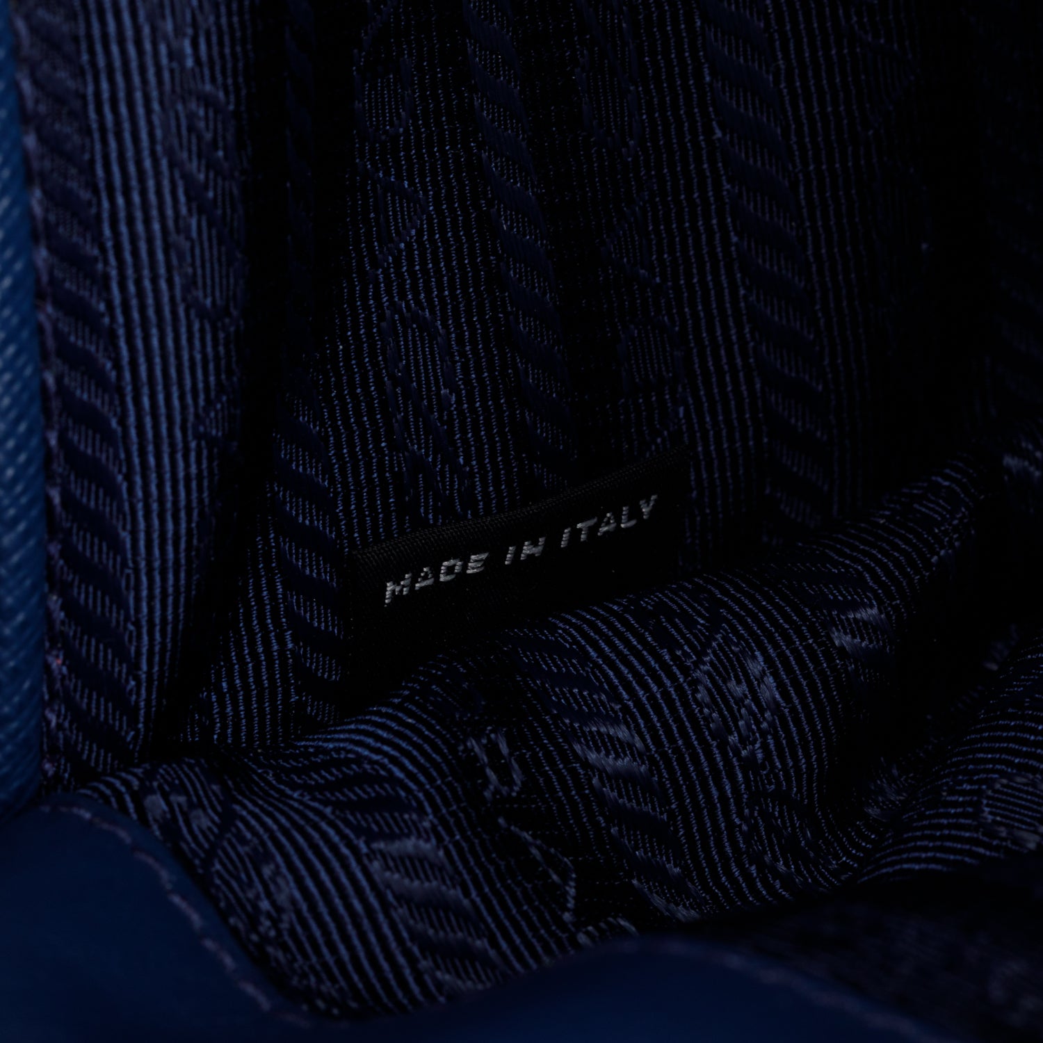 Prada Blue Saffiano Lux Chain Shoulder Bag