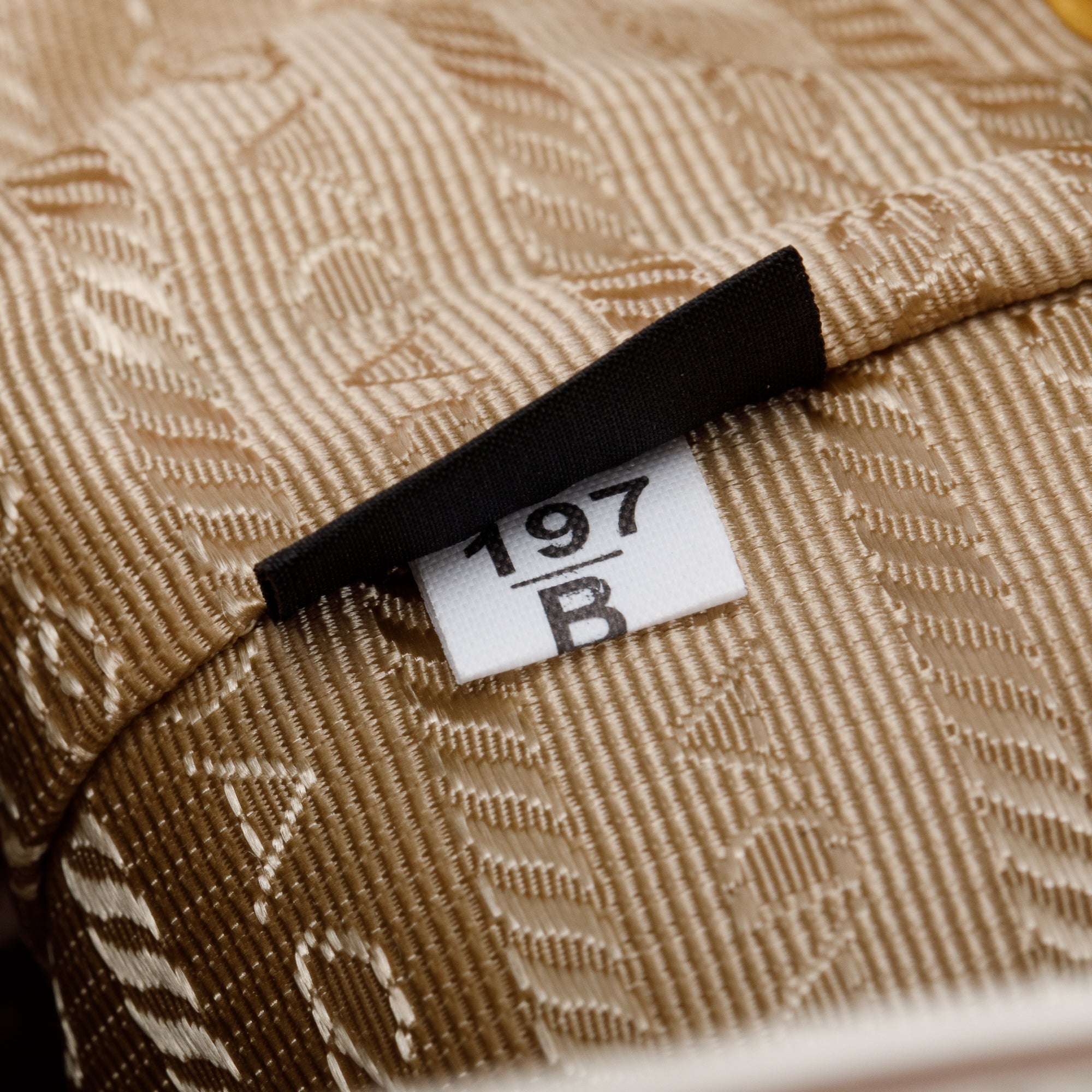 Prada Brown Logo Jacquard Bucket Bag w/ Strap & Authenticity Card