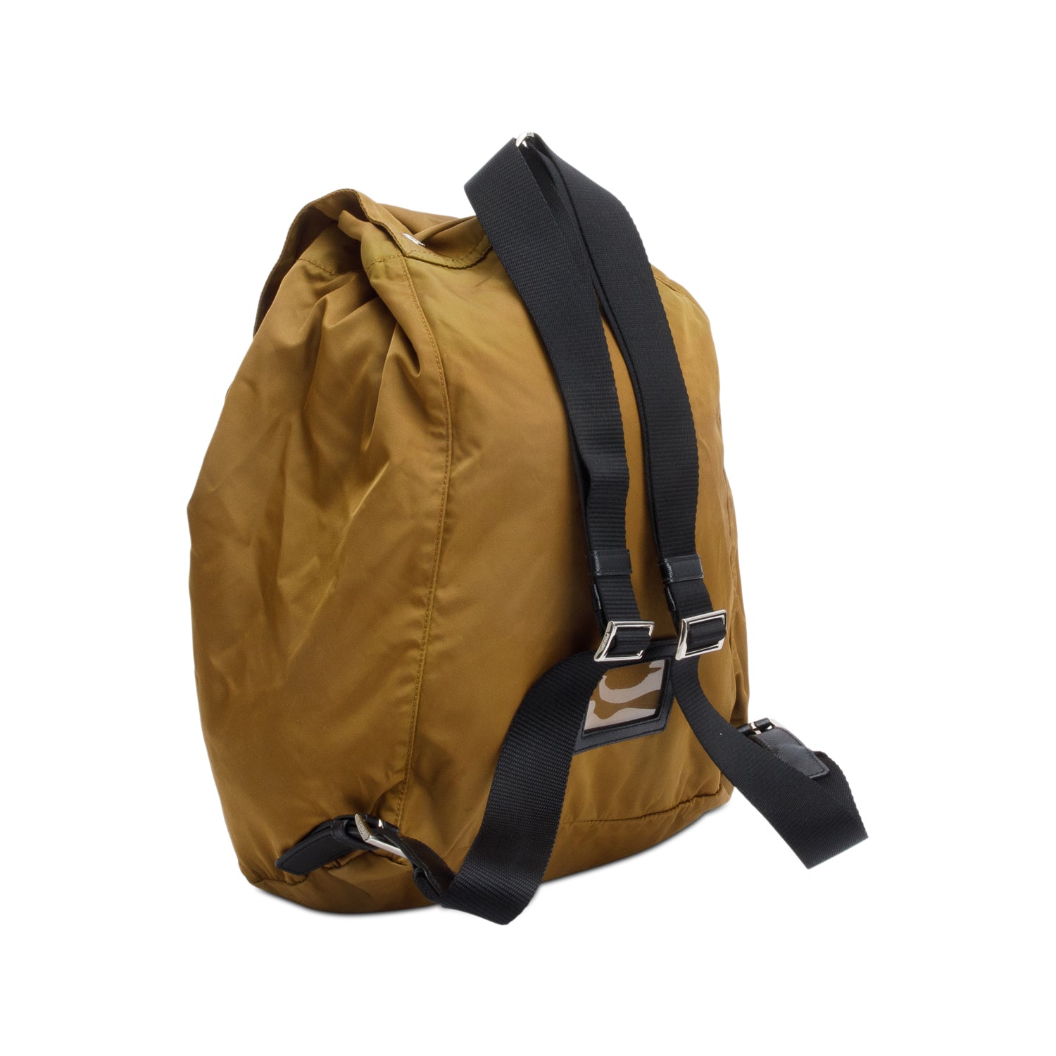 Prada Brown Tessuto Nylon Drawstring Backpack