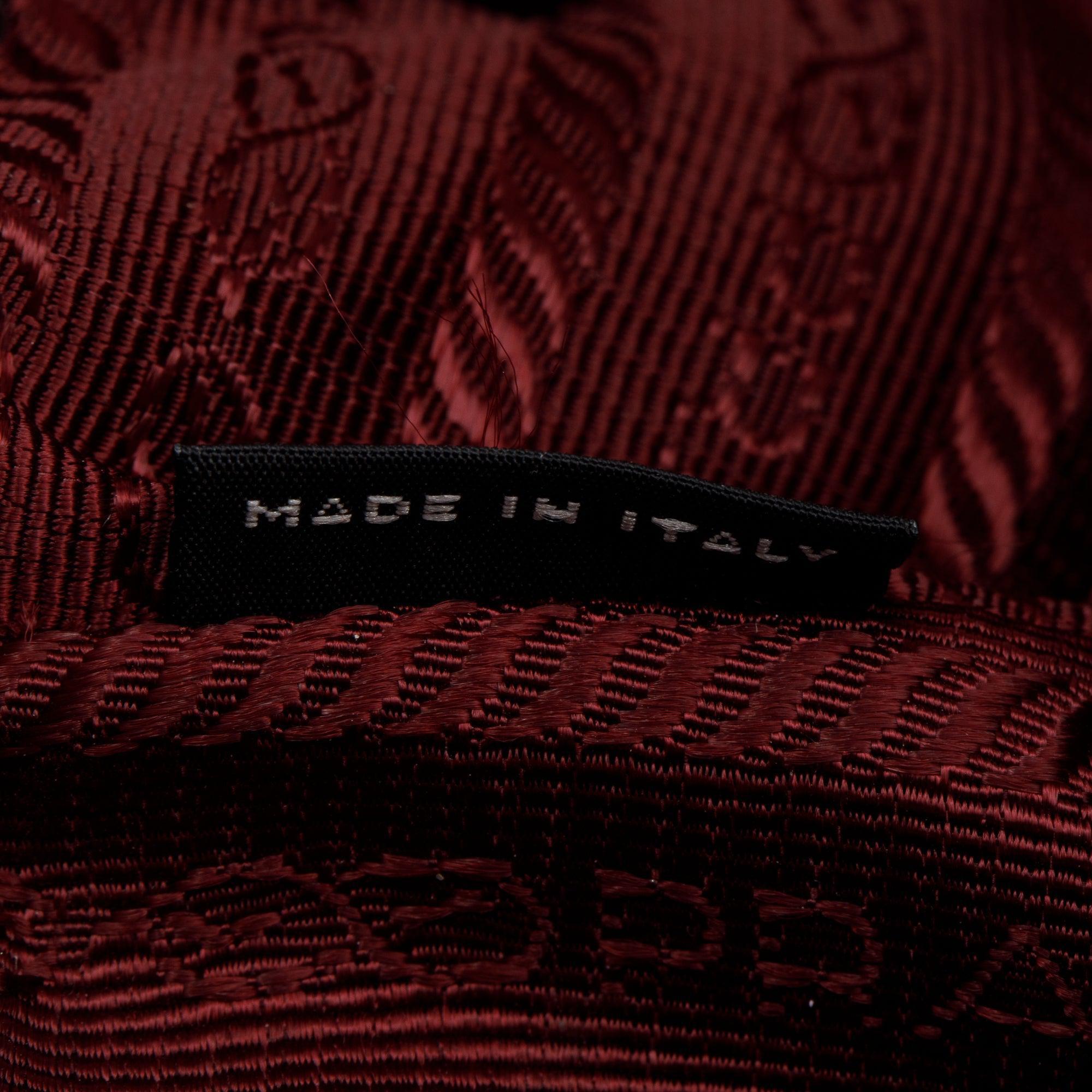 Prada Burgundy Saffiano Lux Large Double Zip Galleria Tote