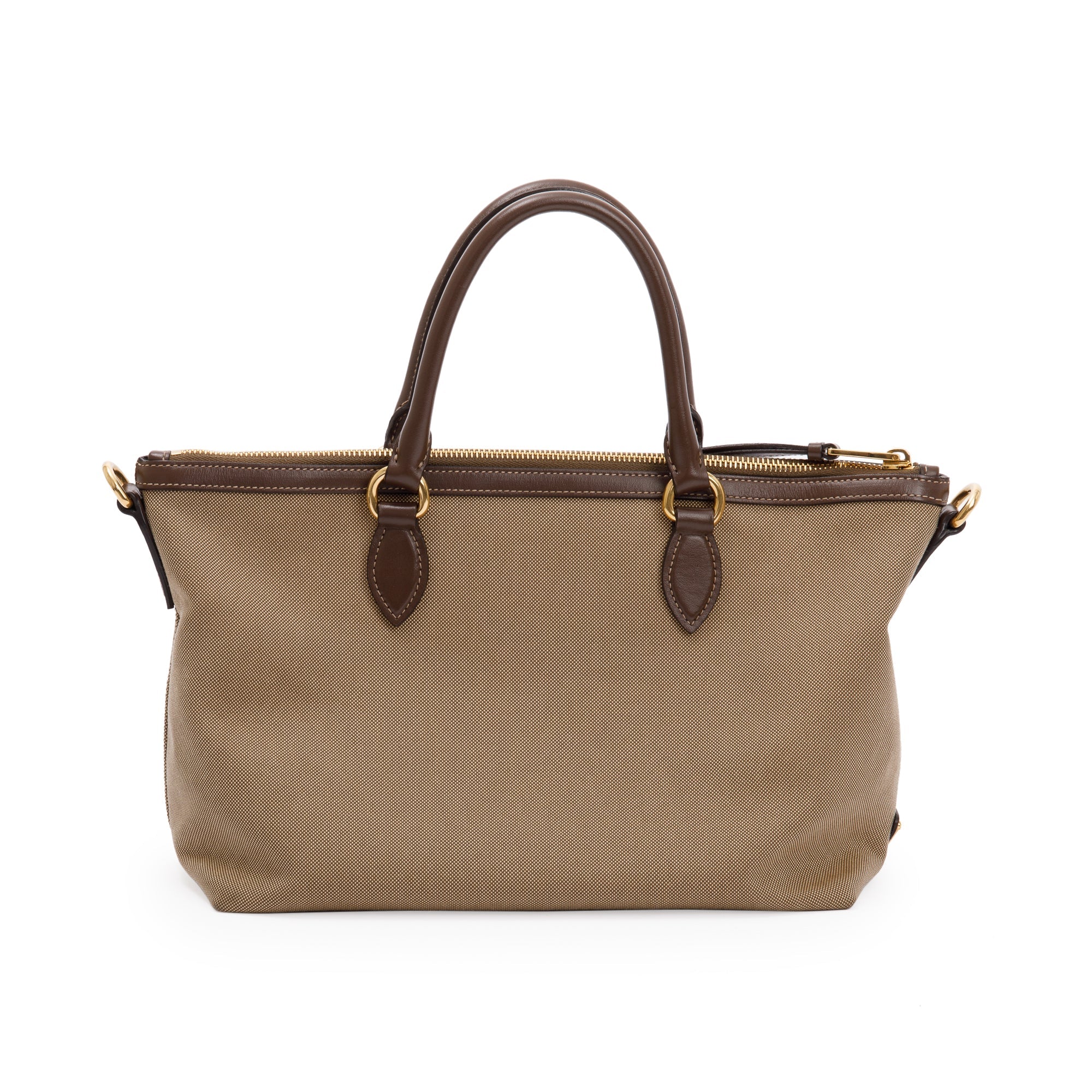 Prada Canapa Logo Jacquard Tote w/ Strap