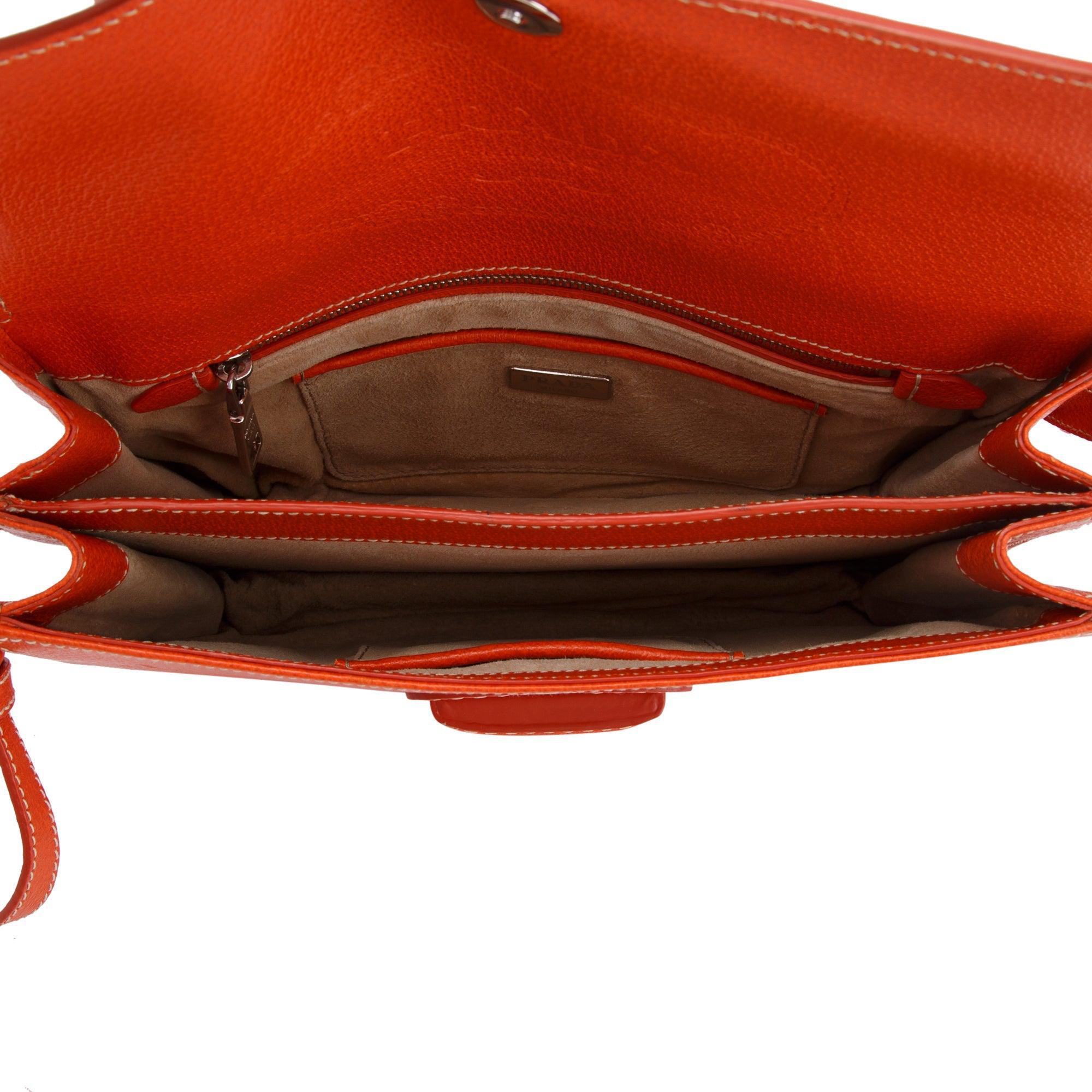 Prada Cinghiale Flap Shoulder Bag