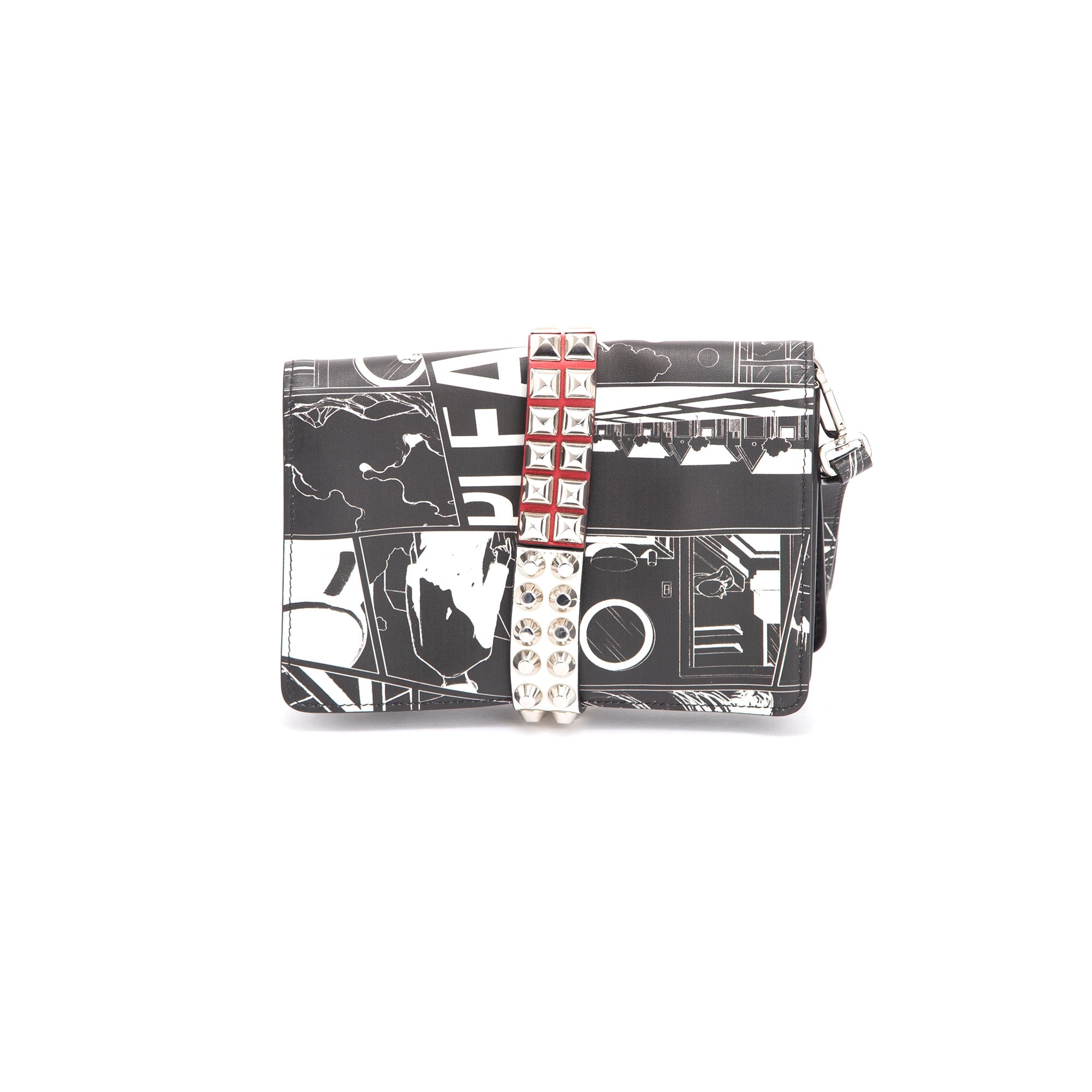 Prada Comic Elektra Wristlet Clutch w/ Authenticity Card
