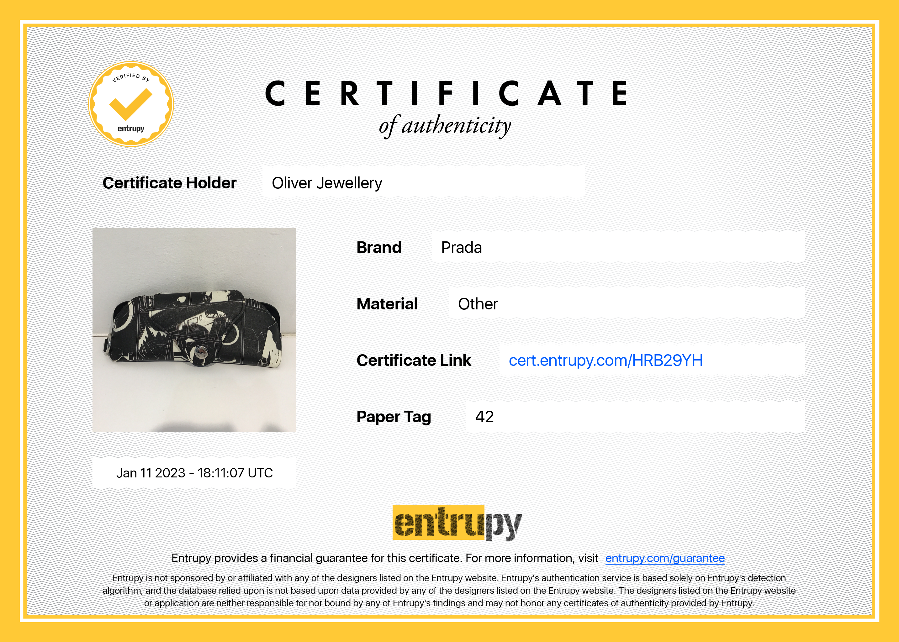 Prada Cosmic Glasses Case