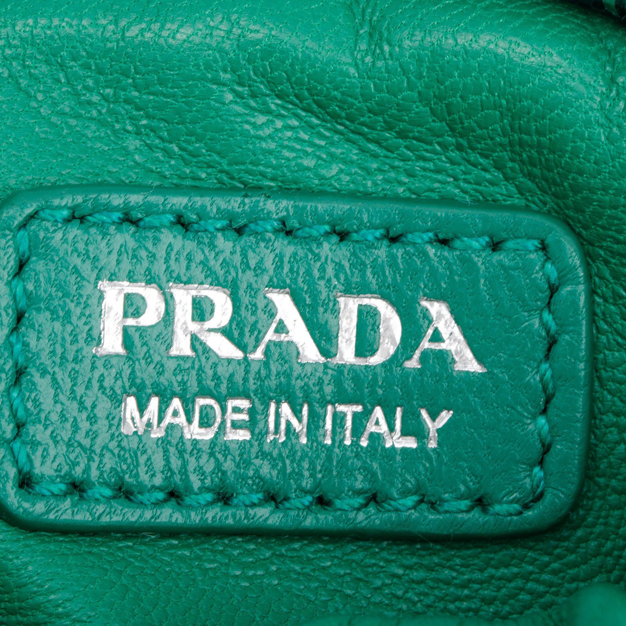 Prada Green Padded Nappa Leather Re-Edition 2005 Shoulder Bag