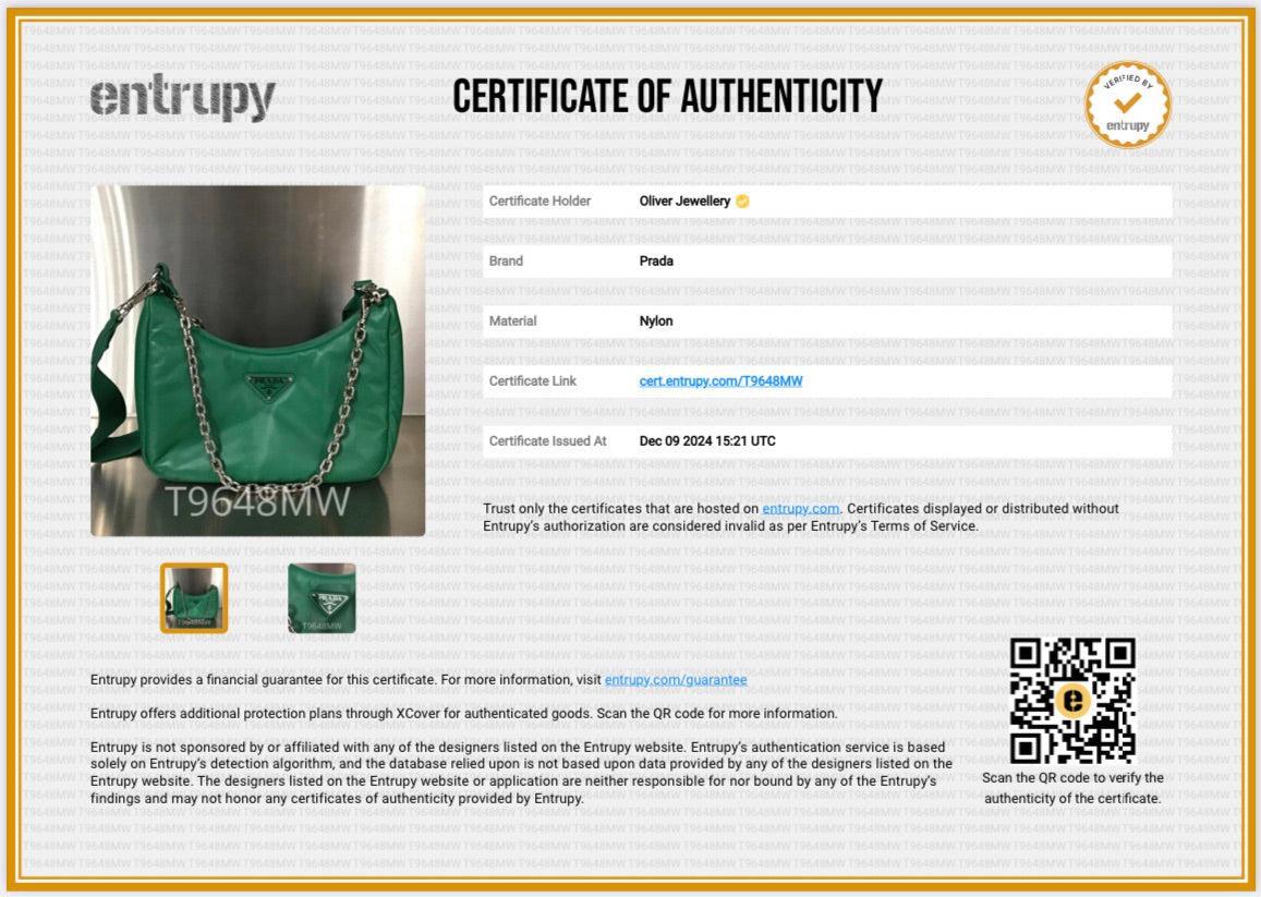 Prada Green Padded Nappa Leather Re-Edition 2005 Shoulder Bag