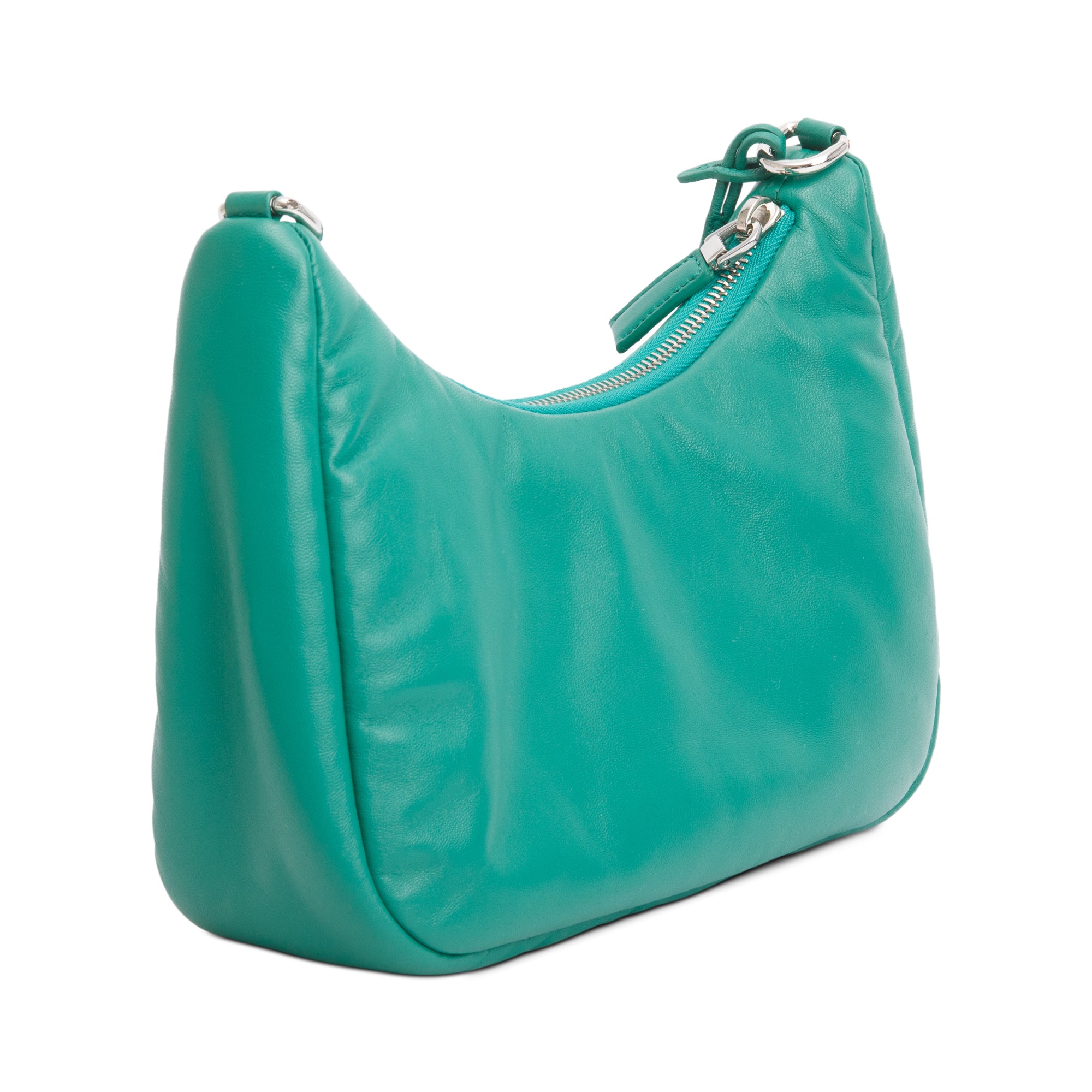 Prada Green Padded Nappa Leather Re-Edition 2005 Shoulder Bag