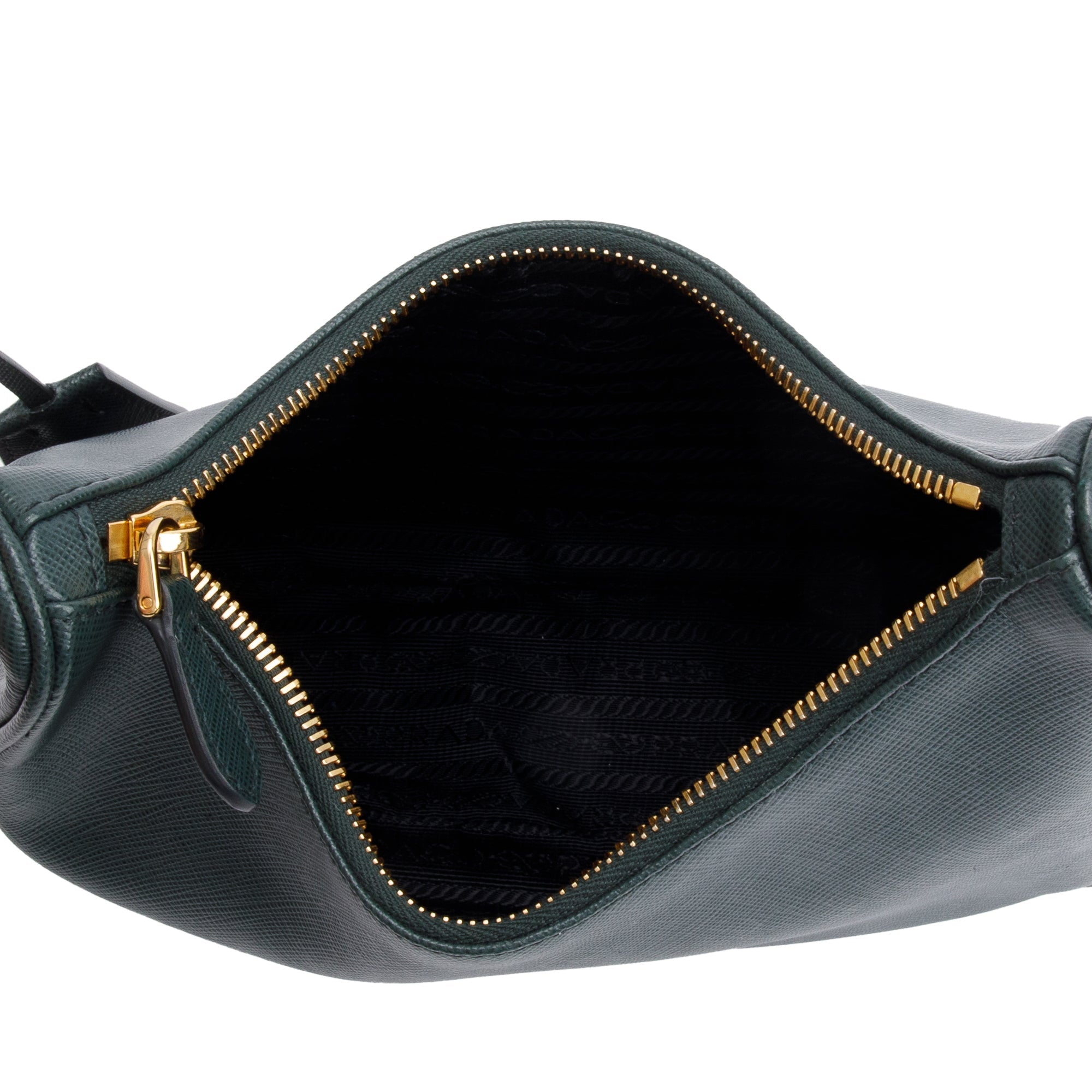 Prada Green Saffiano Leather Re-Edition 2005 Shoulder Bag