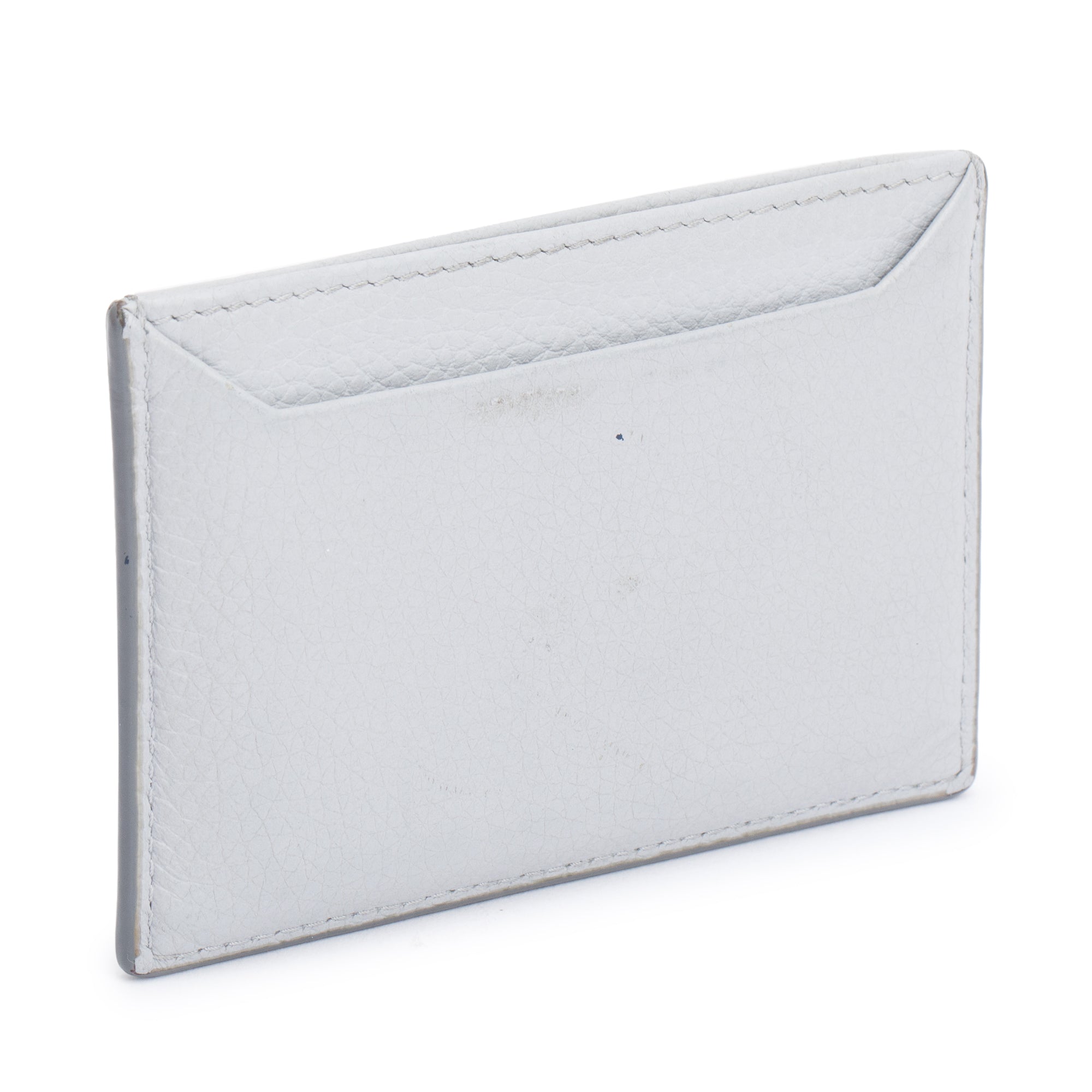 Prada Grey Saffiano Leather Card Holder w/ Box