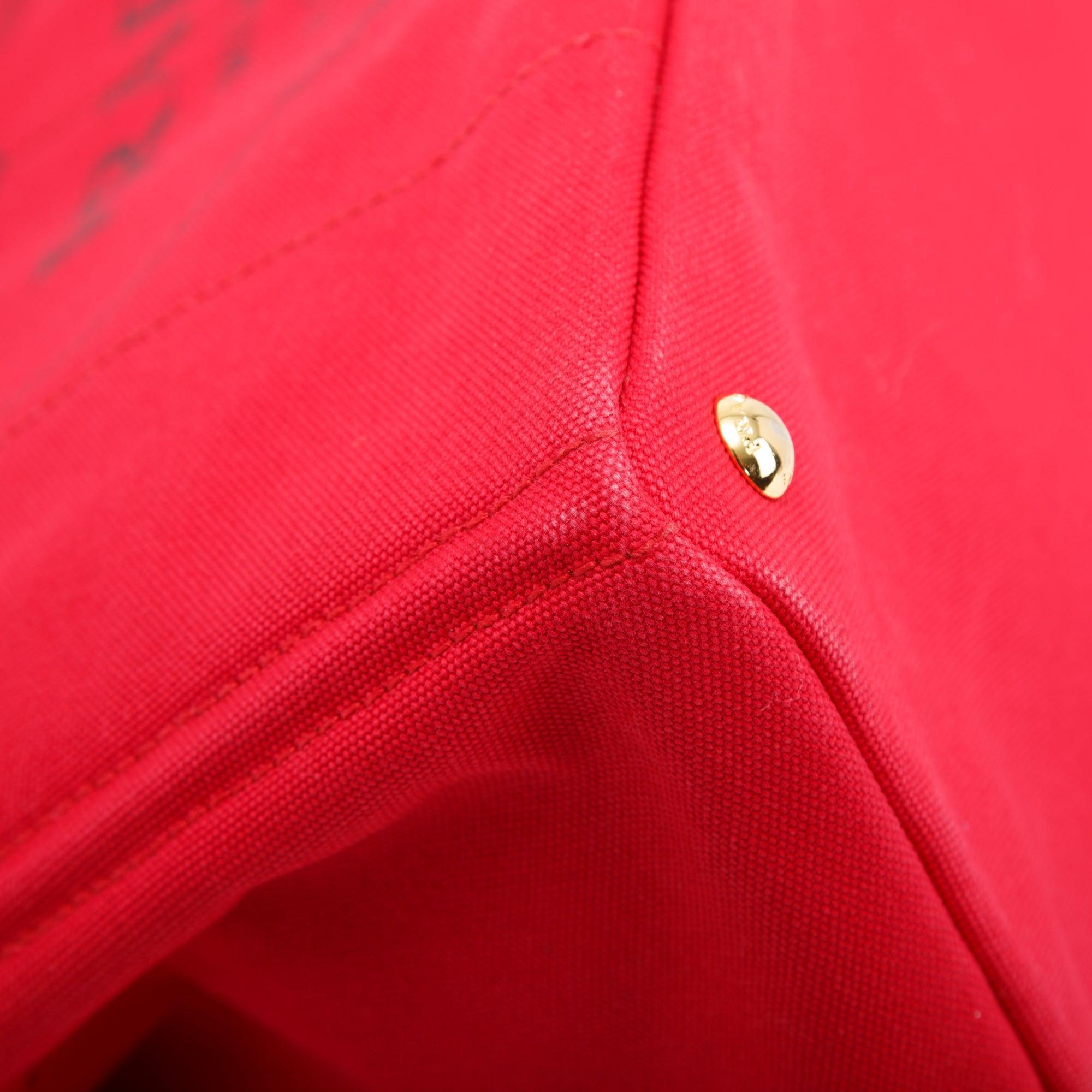 Prada Large Red Canapa Logo Tote