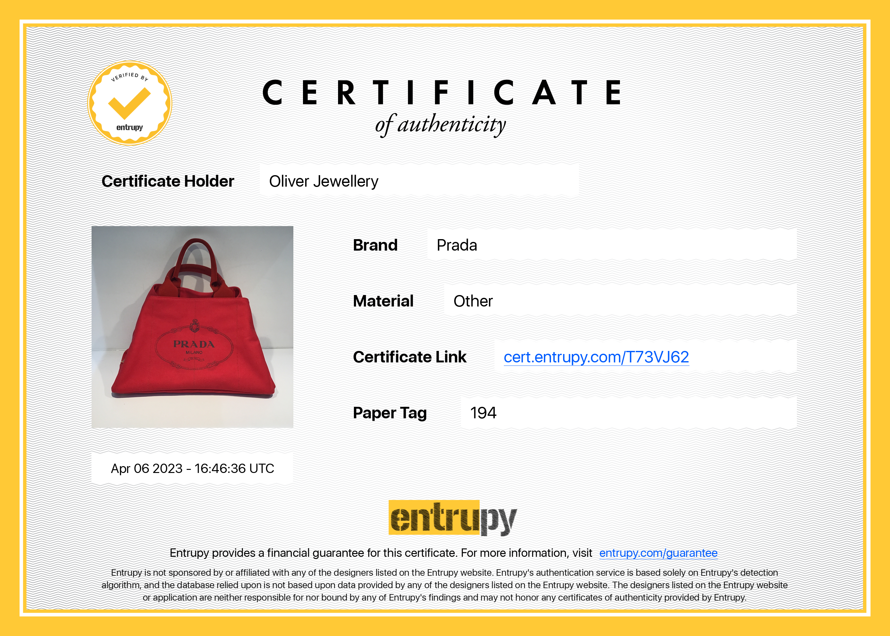 Prada Large Red Canapa Logo Tote