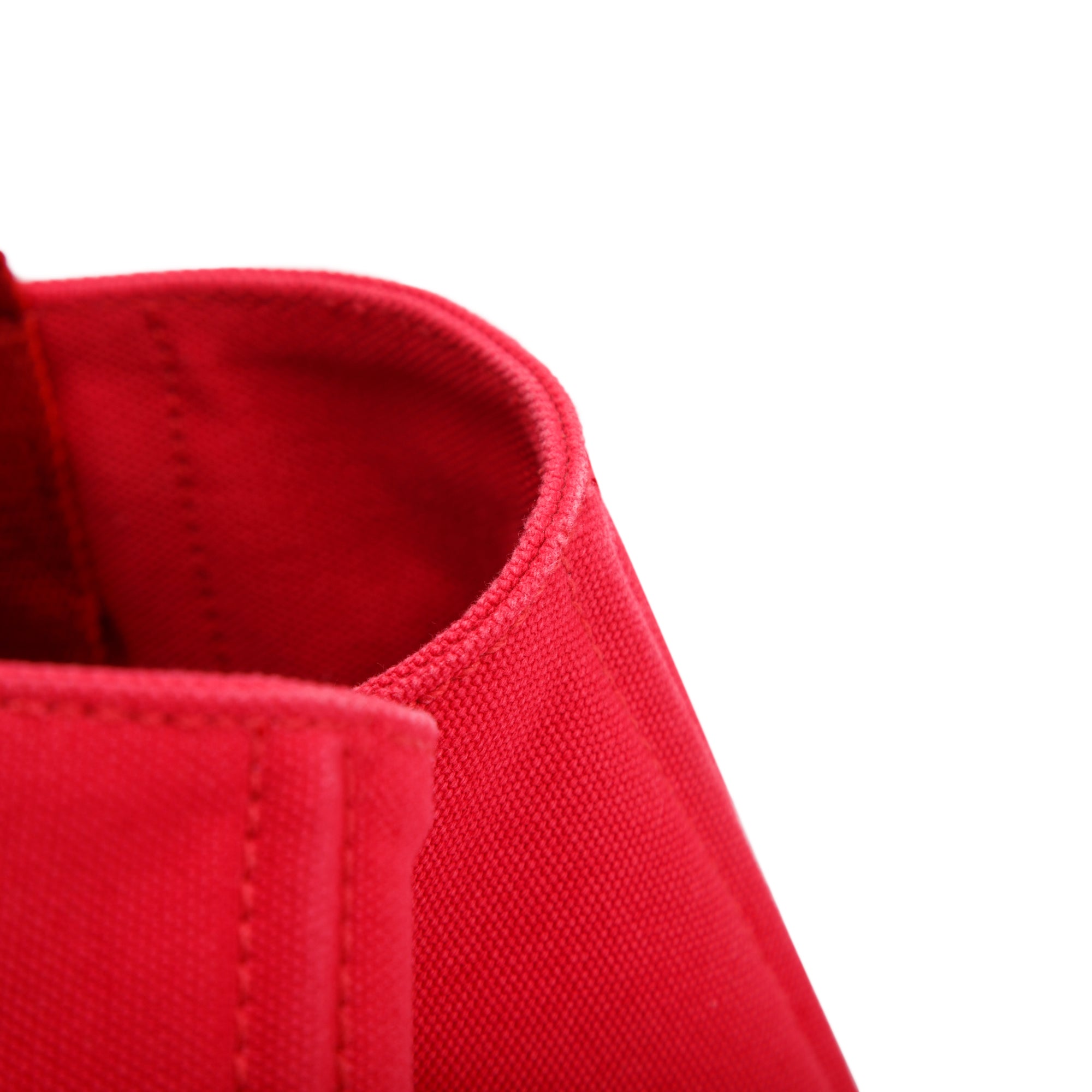 Prada Large Red Canapa Logo Tote