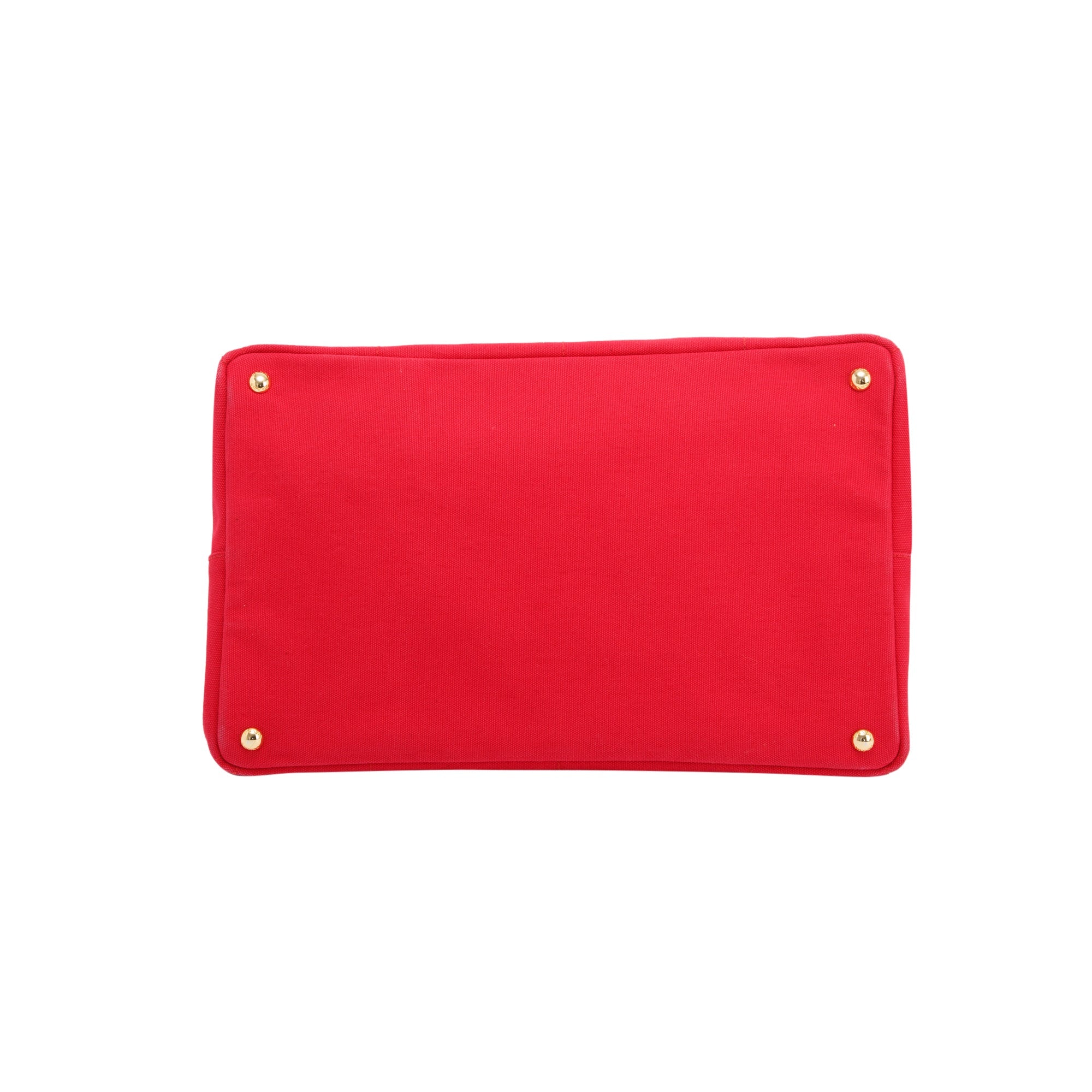 Prada Large Red Canapa Logo Tote