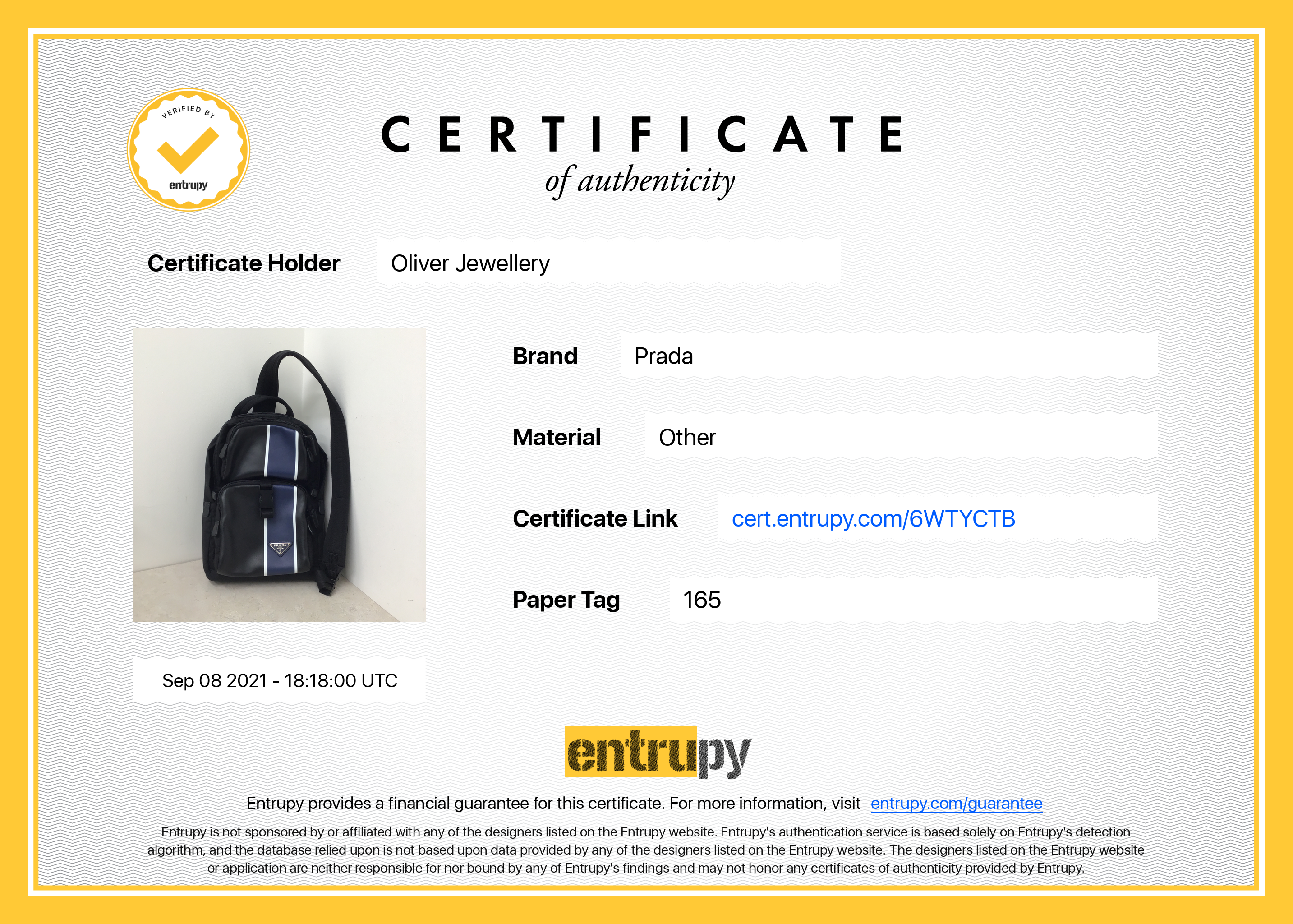Prada Leather-Trimmed Tessuto Nylon Sling Backpack