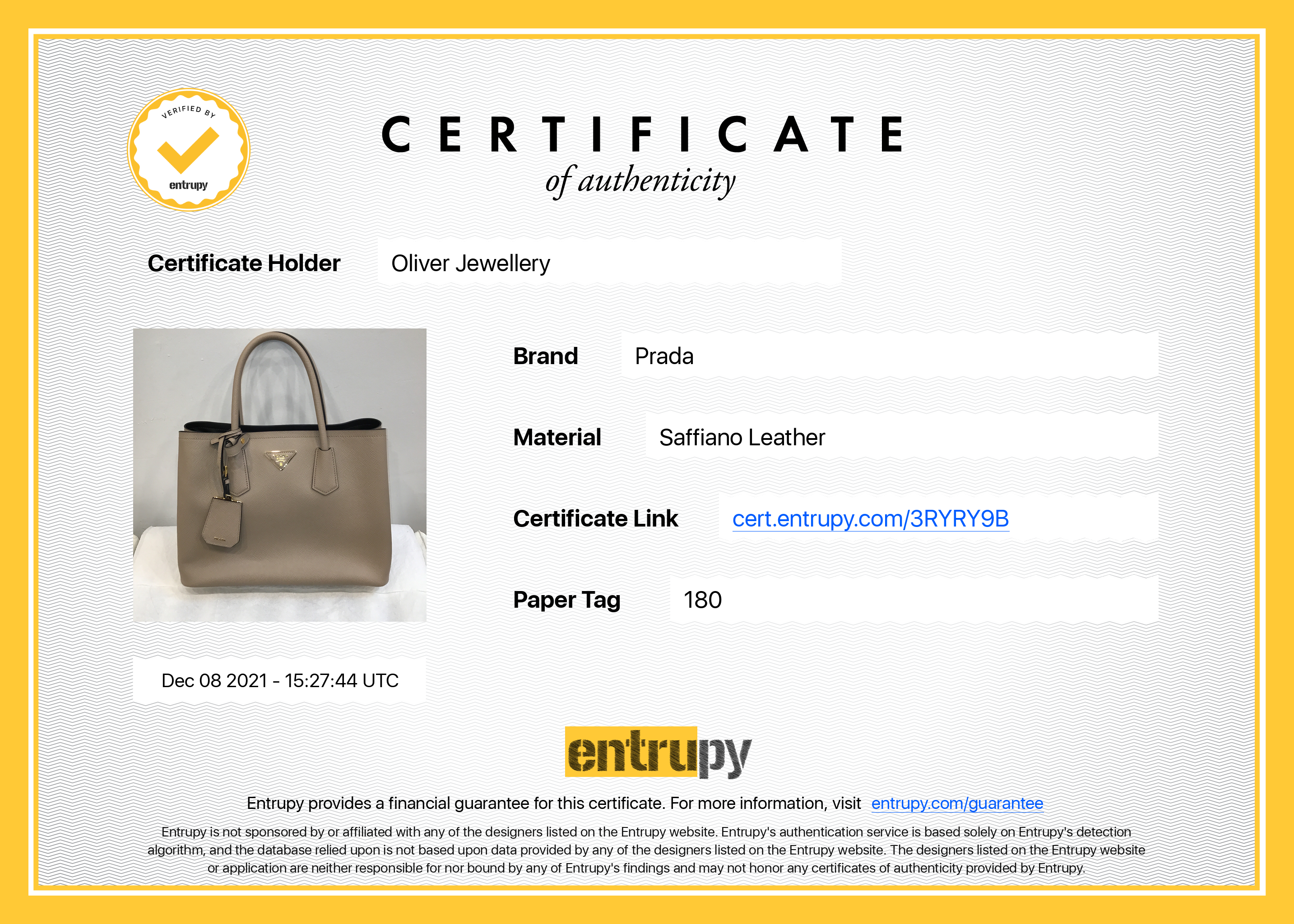 Prada Medium Saffiano Cuir Double Tote w/ Strap