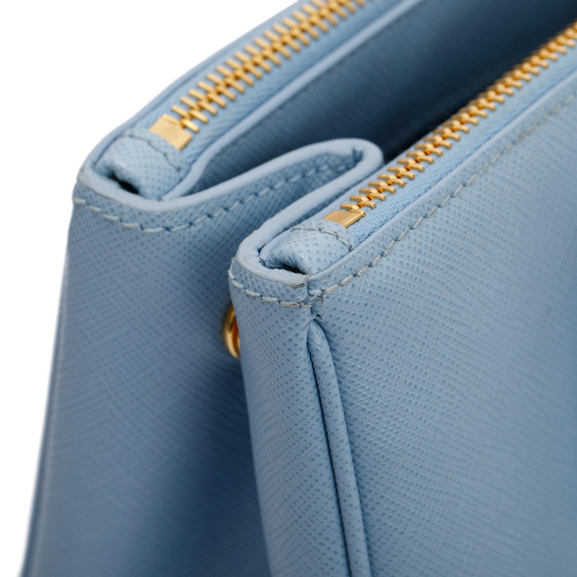 Prada Medium Saffiano Lux Galleria Double Zip Tote w/ Strap & Box